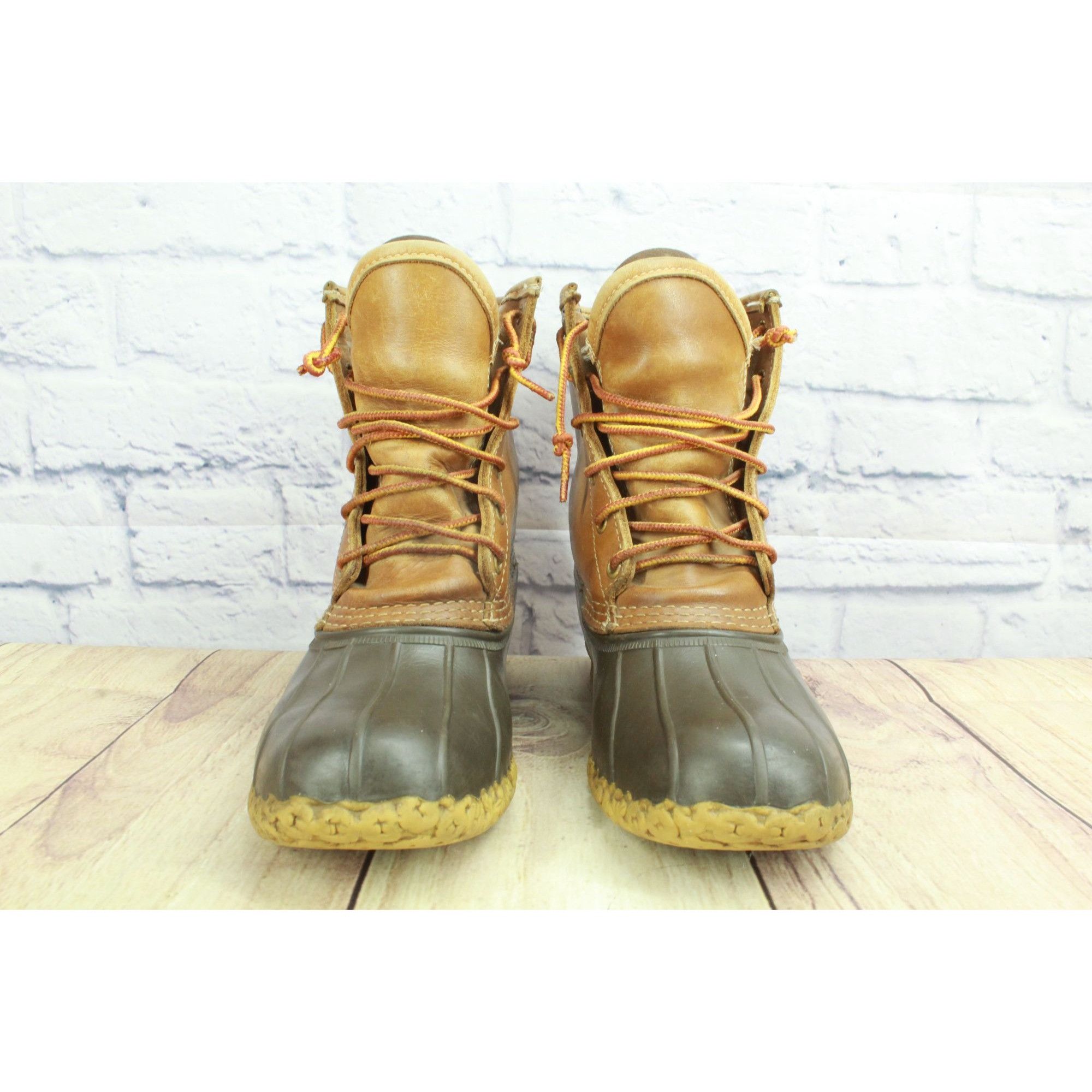 L.L. Bean LL Bean Women’s 8" Gore-Tex Insulated Brown Leather Boots Size US 7 / IT 37 - 4 Thumbnail