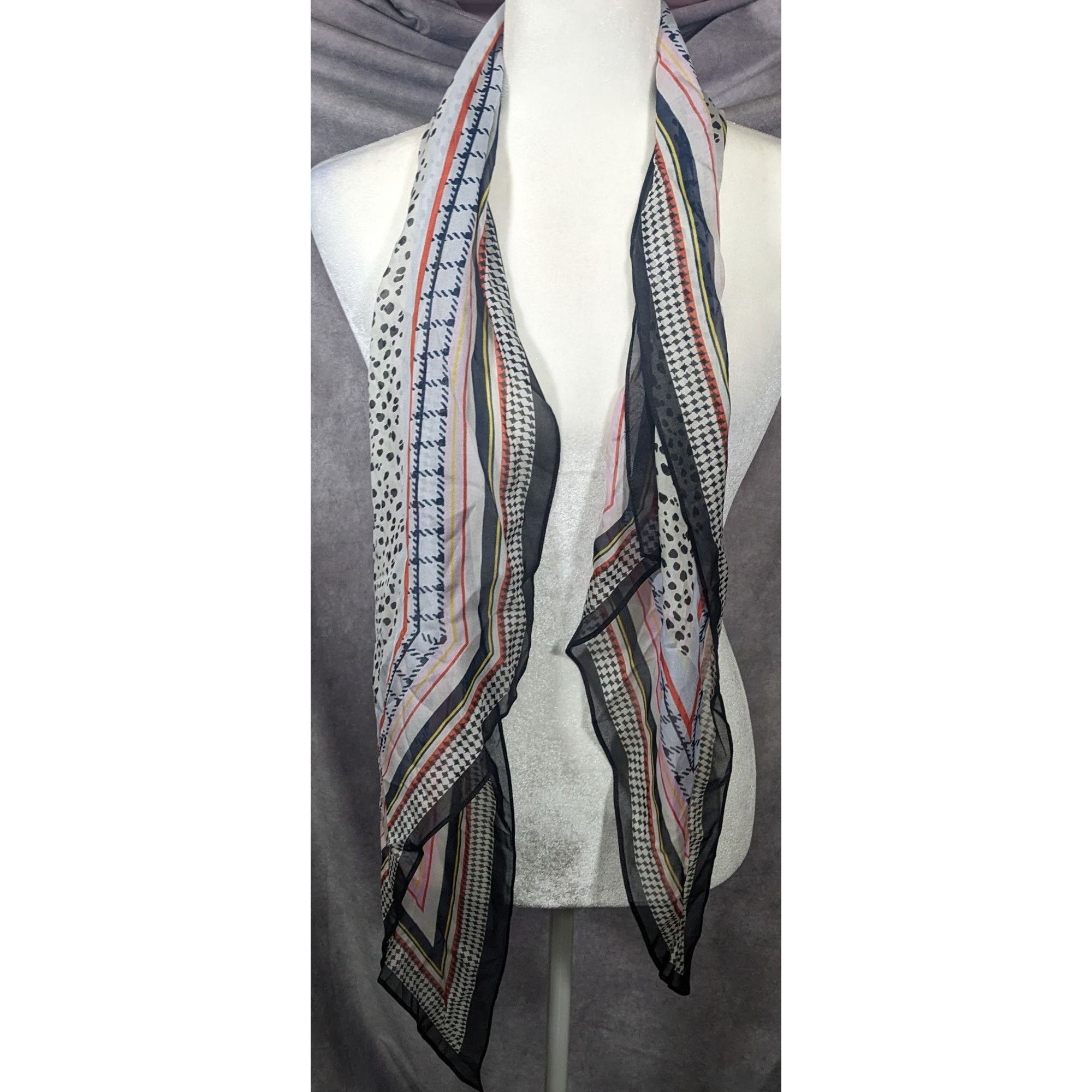 Other Preppy Multi Pattern Super Soft Lightweight Scarf Size ONE SIZE - 5 Thumbnail