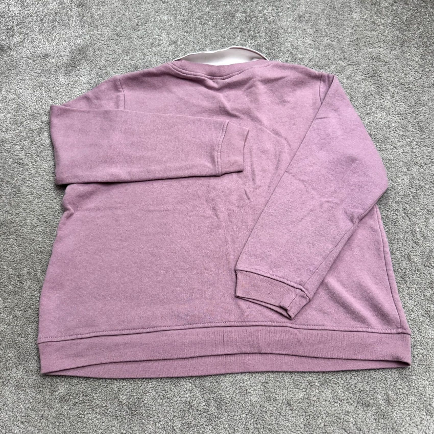 Pinko Adrian Whitfield Embroidered Pullover Sweatshirt Womens Large Petite Pink Collar Size L / US 10 / IT 46 - 2 Thumbnail