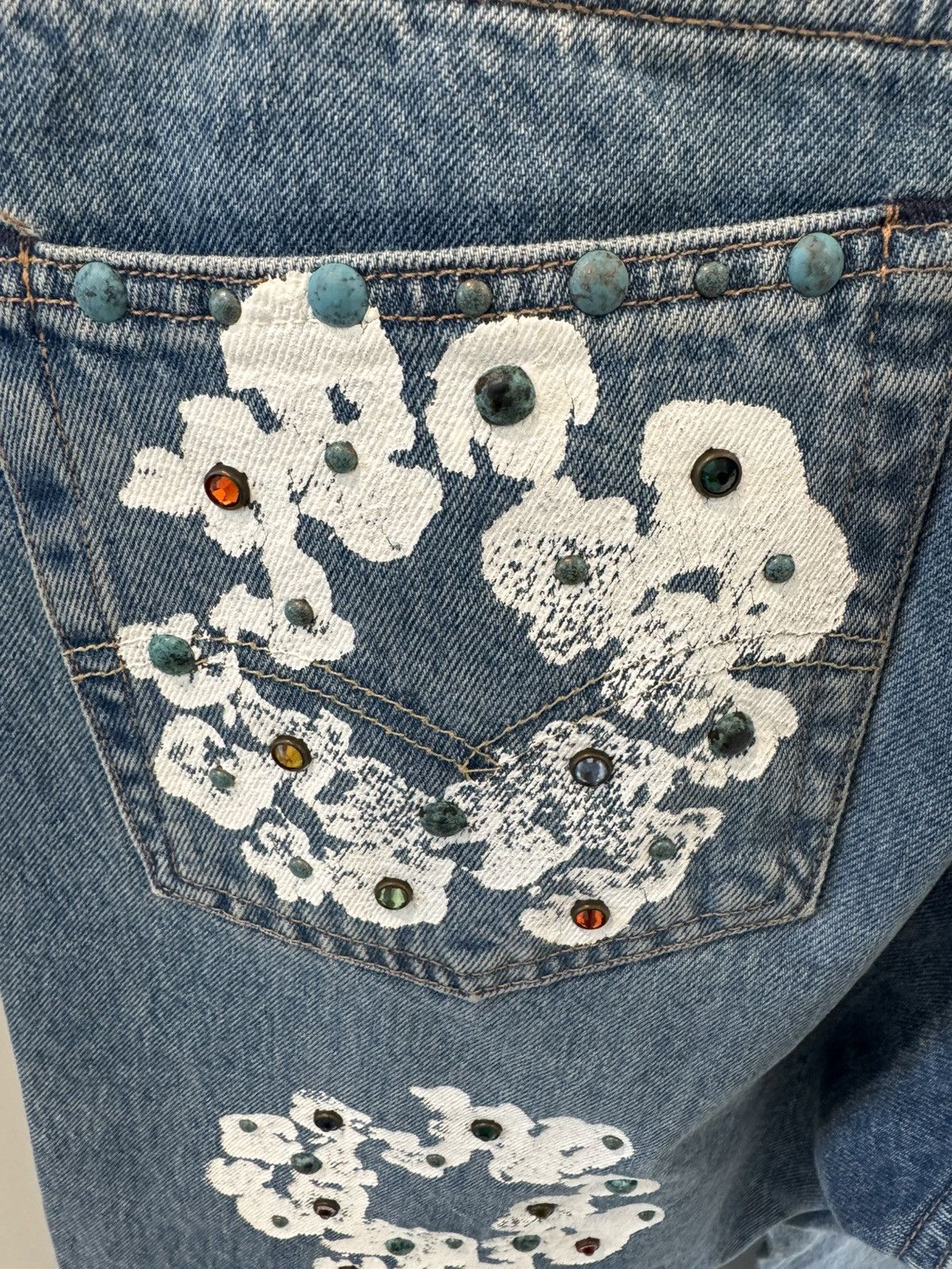 DENIM TEARS Denim Tears Levi Cotton Wreath Gemstone Denim Size US 33 - 5 Thumbnail