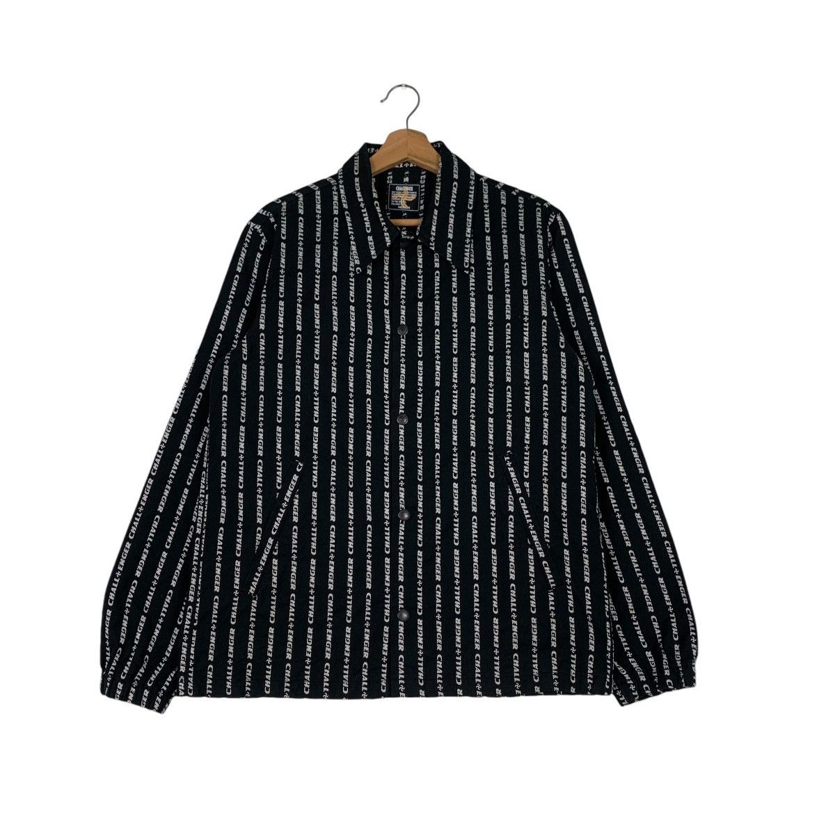 CHALLENGER CHALLENGER All Over Striped Logo Casual Jacket #1289-C58 Size US M / EU 48-50 / 2 - 1 Thumbnail