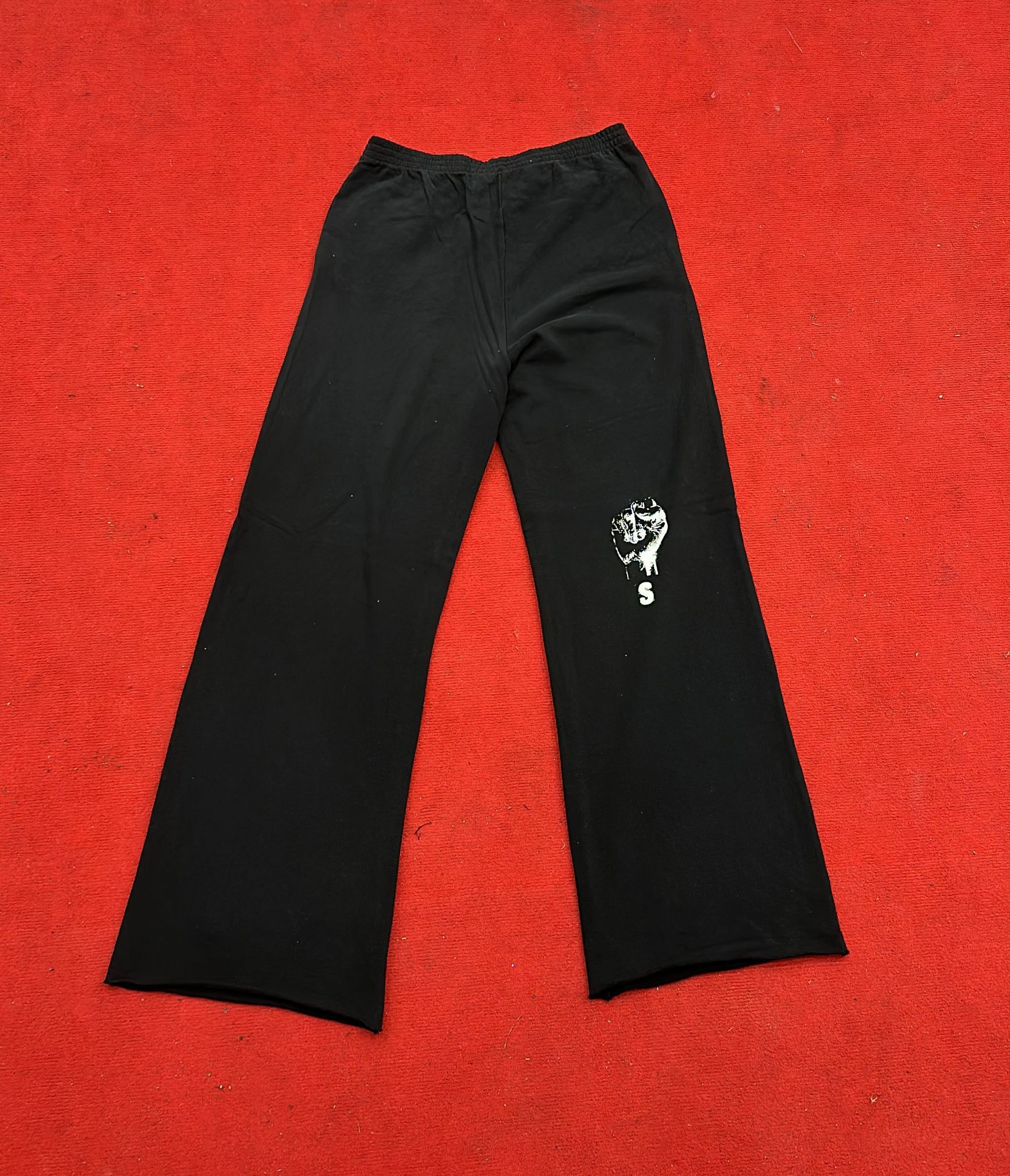 Raf Simons CC000021 Hand Sign Sweatpants & Joggers in Black Size US 30 / EU 46 - 6 Thumbnail