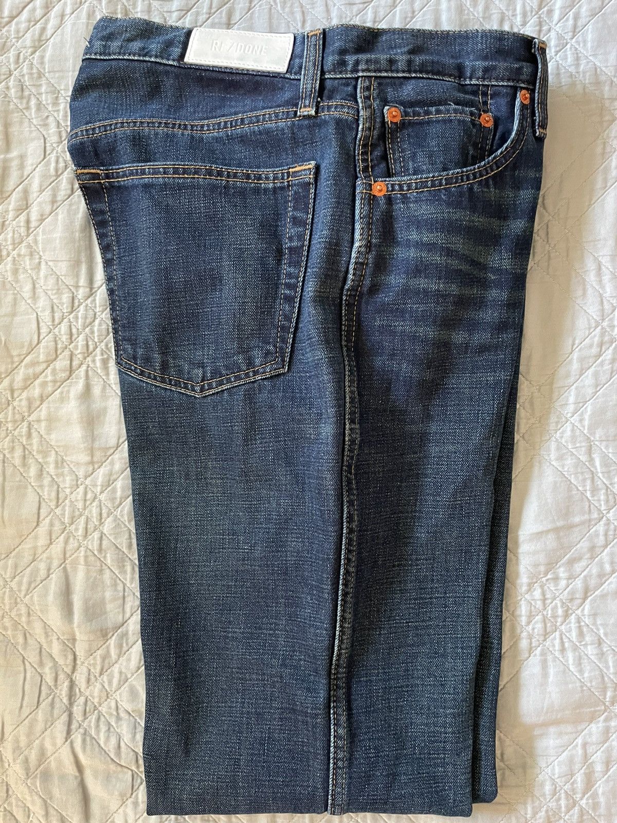 RE/DONE Relaxed Long Jean in Palermo Wash Size 27" / US 4 / IT 40 - 3 Thumbnail