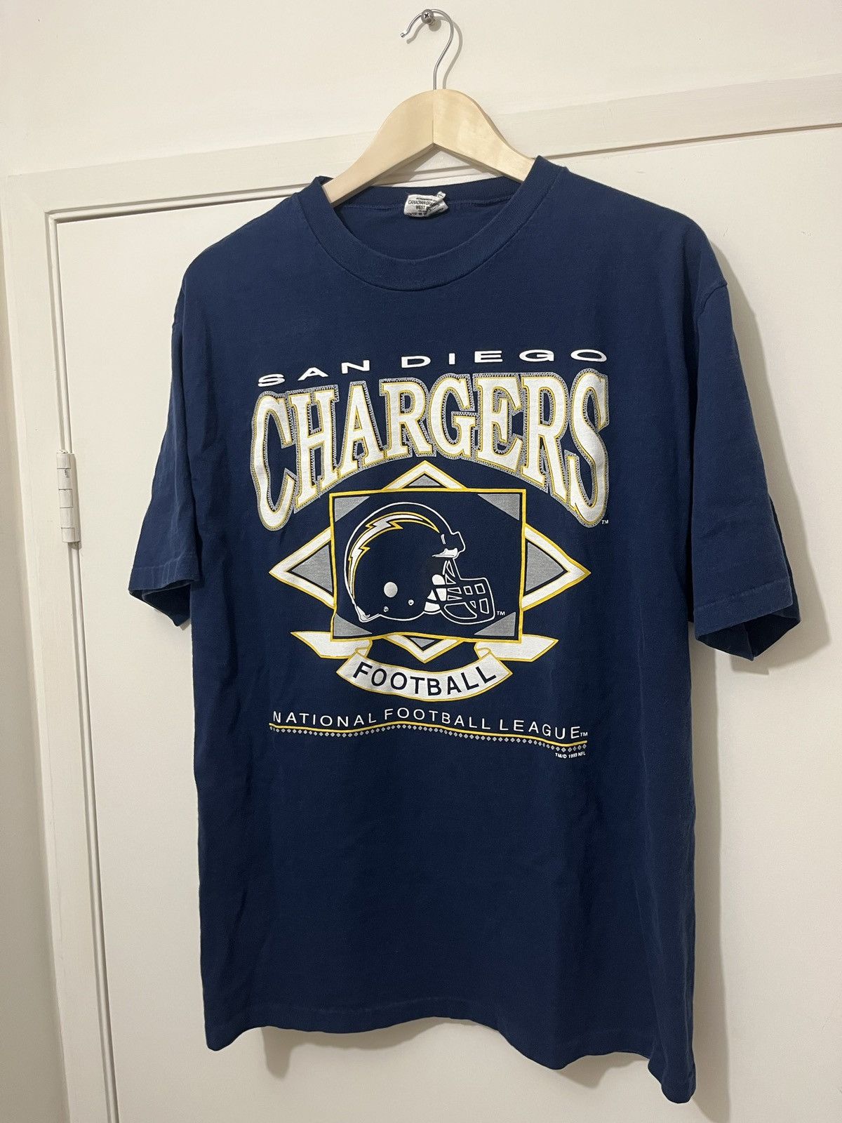 NFL × Vintage Vintage 1993 San Diego Rams NFL Navy Logo T-Shirt LARGE Size US L / EU 52-54 / 3 - 2 Thumbnail