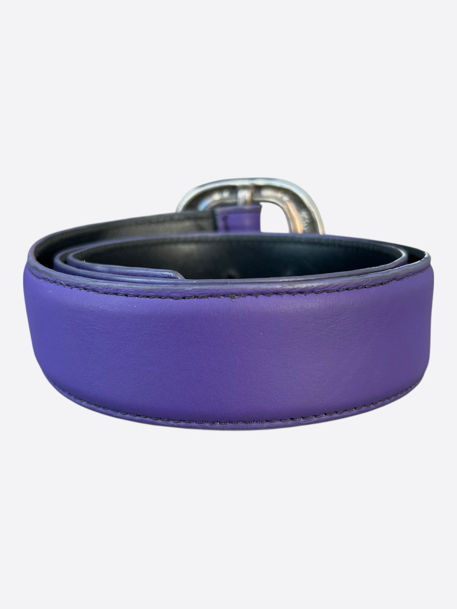 Chrome Hearts Chrome Hearts Purple & Silver Gunslinger Belt Size 30 - 2 Thumbnail