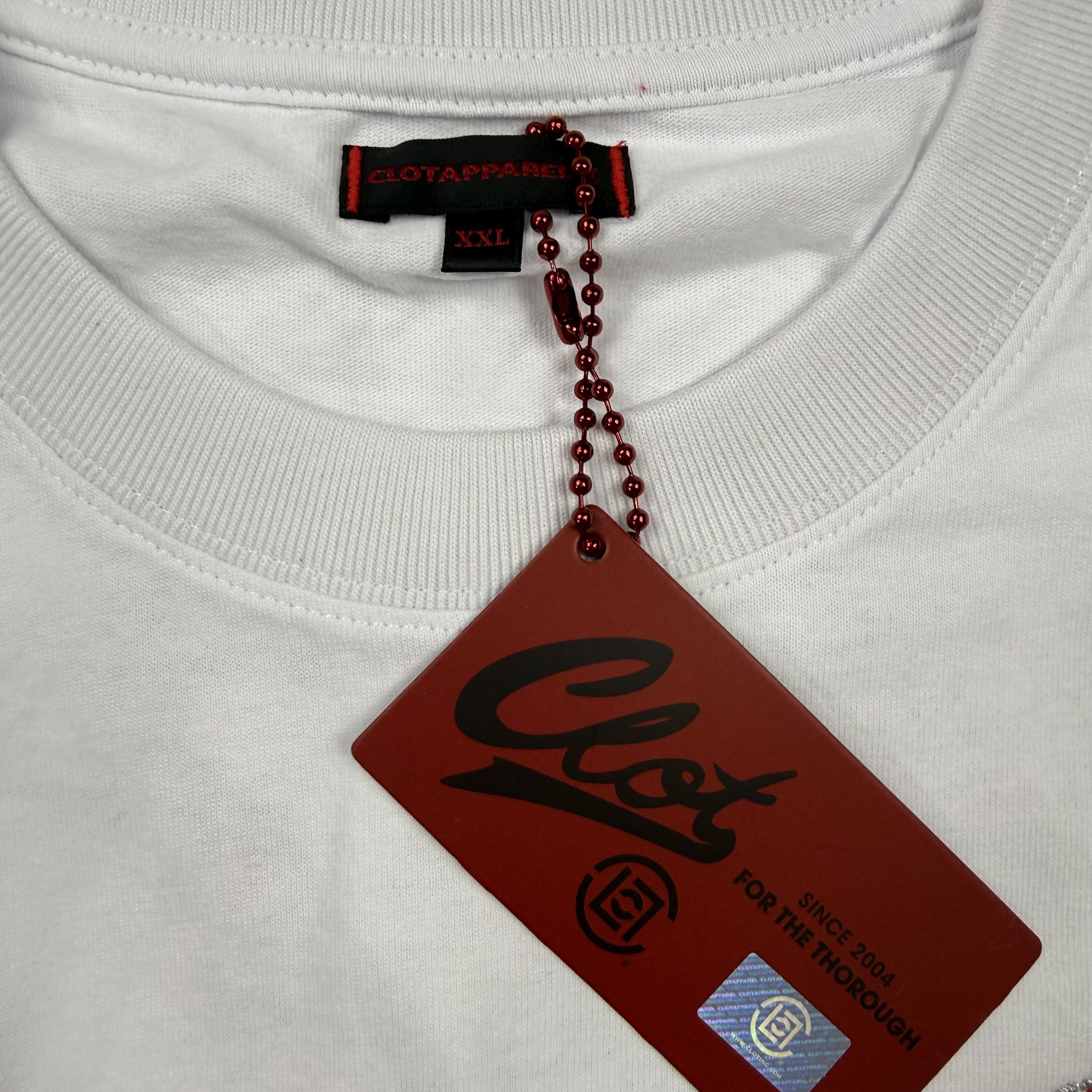 CLOT CLOT Dragon Logo Long Sleeve Graphic T-Shirt White Red XXL Size US XXL / EU 58 / 5 - 4 Thumbnail