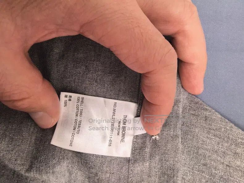 Thom Browne Thom Browne Grey Cotton Long-sleeve Shirt Size US L / EU 52-54 / 3 - 7 Thumbnail