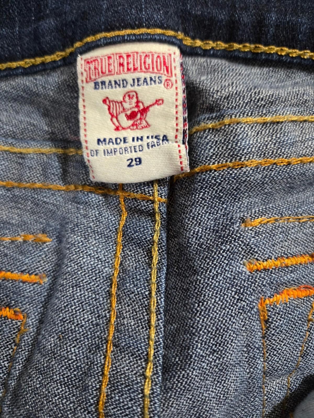 True Religion Women's True Religion Jeans Dark Blue Denim 29 - 31" Inseam Size 29" - 3 Thumbnail