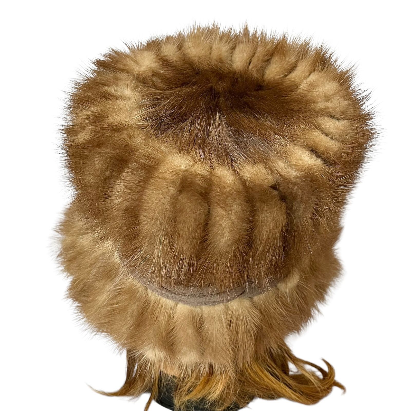 Vintage Vintage Pastel Mink Fur Silk Band Mr Sheldon Bucket Hat Size ONE SIZE - 8 Thumbnail