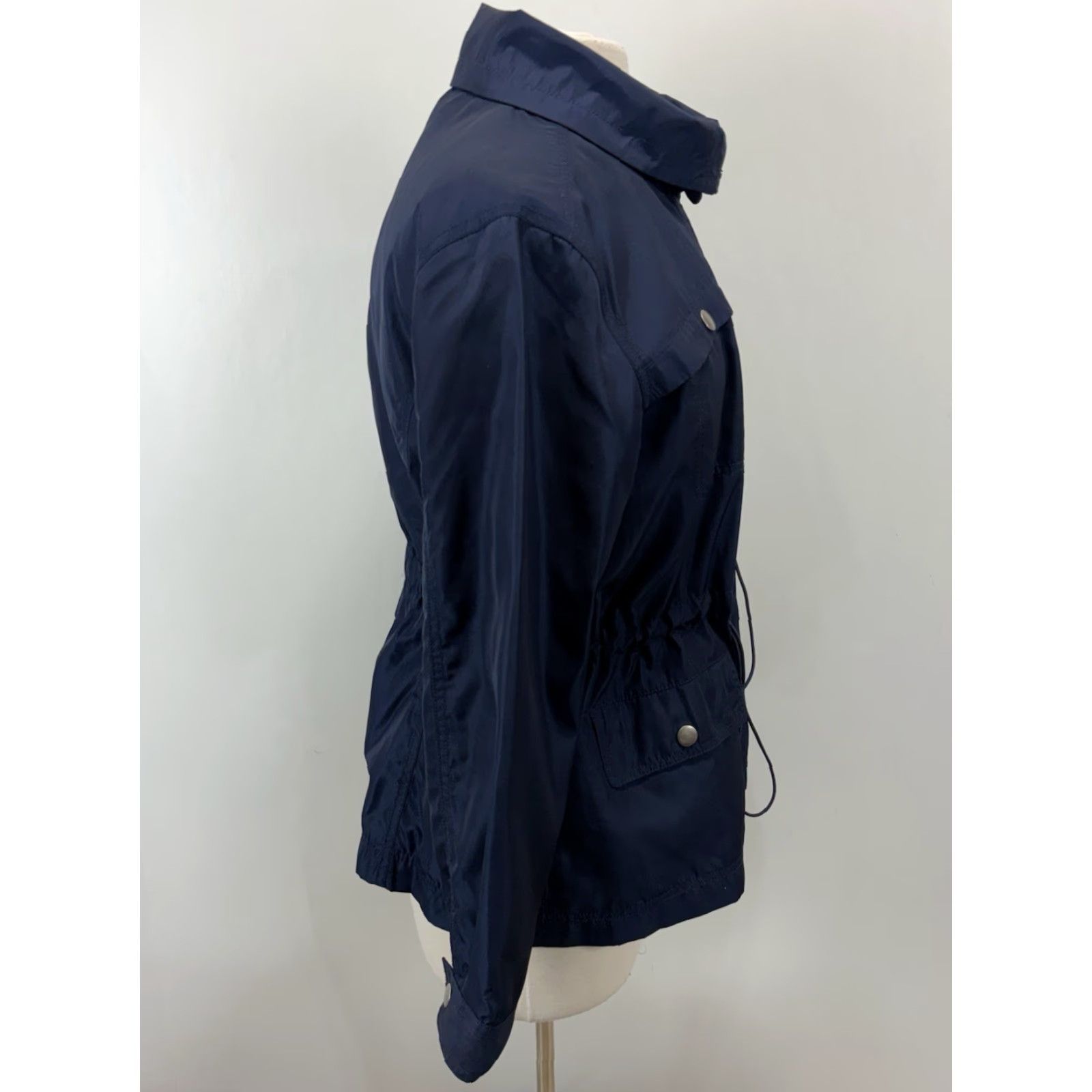 Coldwater Creek COLDWATER CREEK Women's Anorak Jacket Windbreaker Lightweight PM Petites Blue Fall Spring Size M / US 6-8 / IT 42-44 - 4 Thumbnail