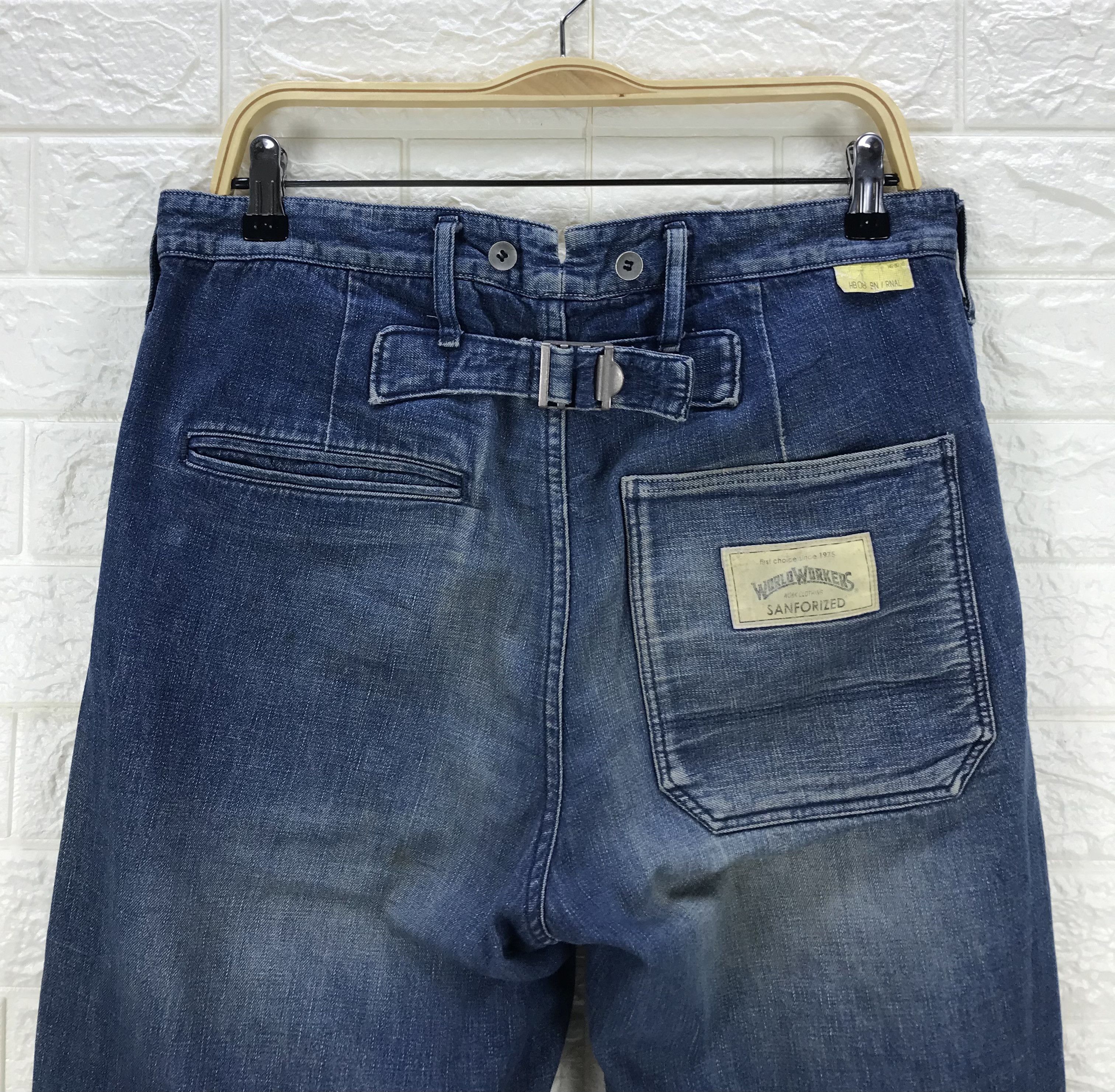 Big John Vintage Big John Buckle Back Distressed Jeans Size US 32 / EU 48 - 2 Thumbnail