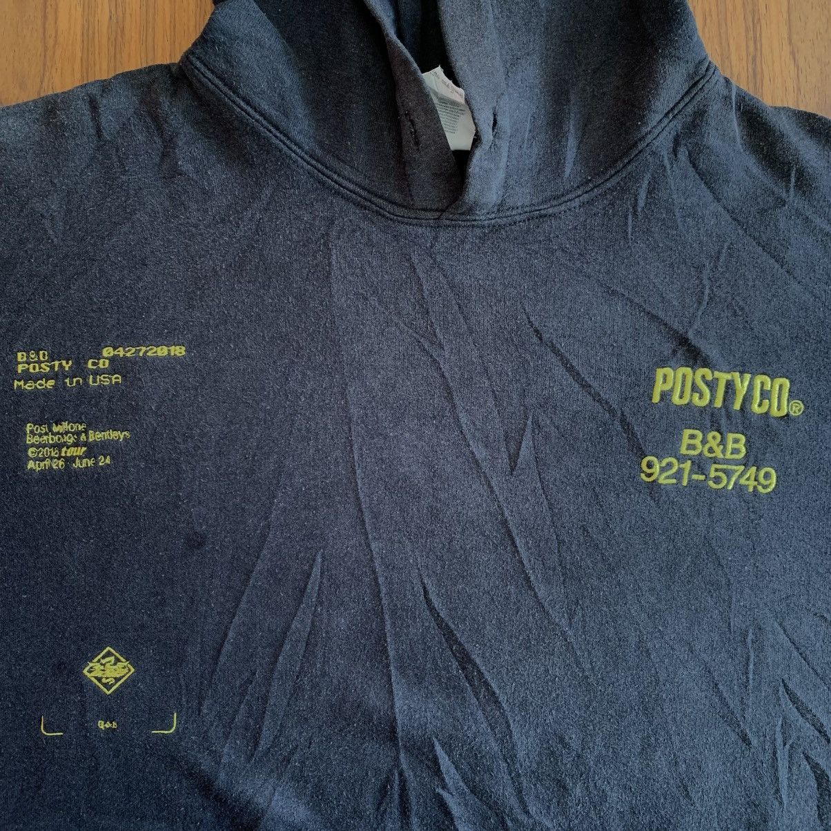 Vintage 2018 POST MALONE TOUR PULLOVER HOODIE Size US M / EU 48-50 / 2 - 2 Thumbnail