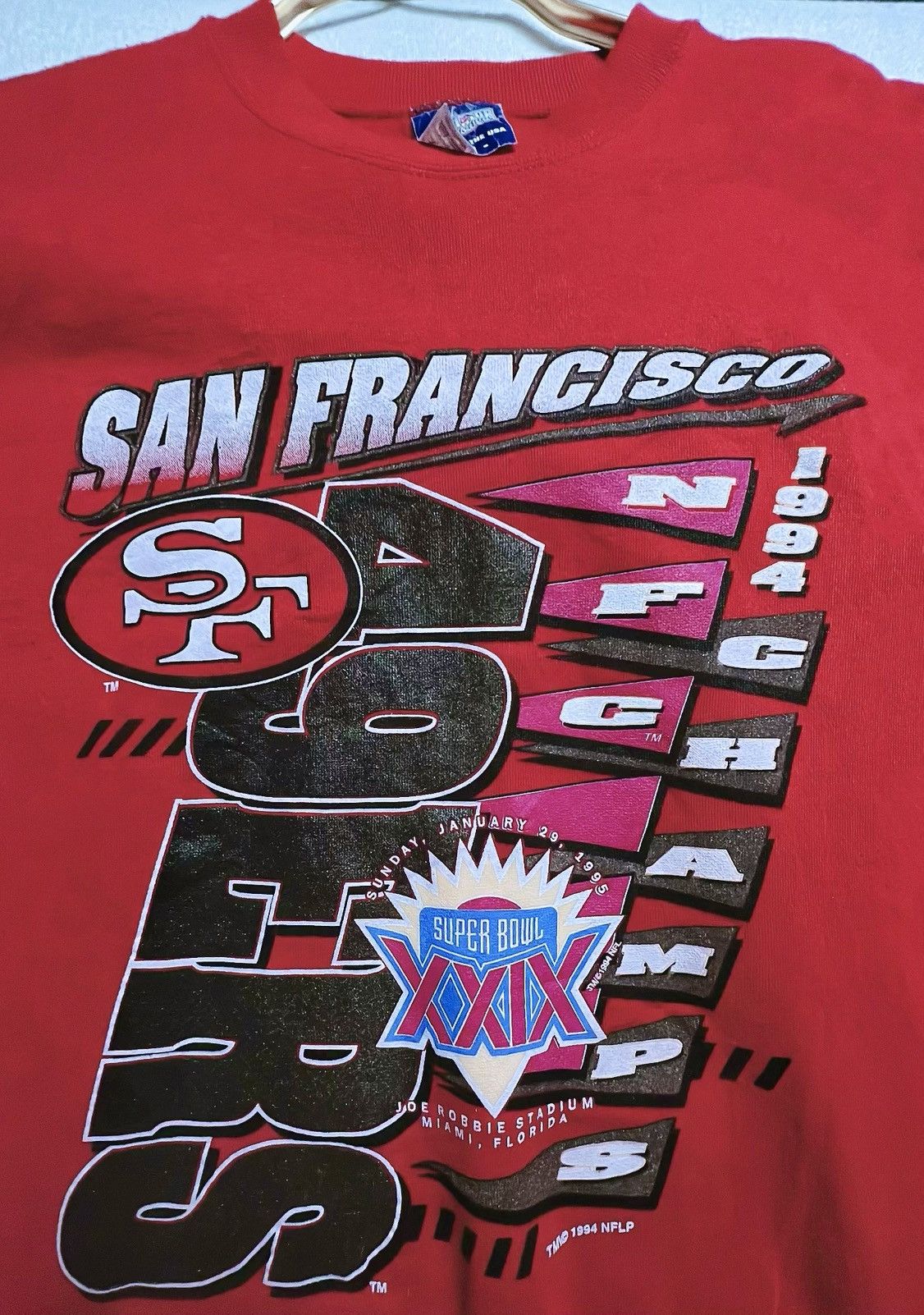 NFL × Vintage 1994 San Francisco 49ers Vintage NFL Jumper /A1553 Size US M / EU 48-50 / 2 - 5 Thumbnail
