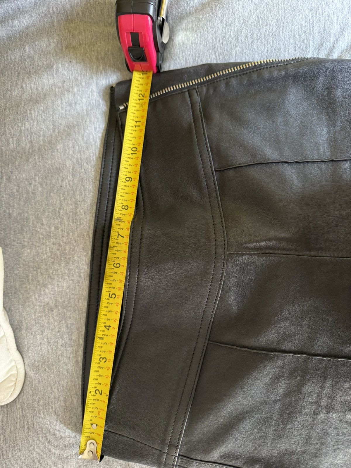 Helmut Lang Helmut Lang black lambskin side zip leather bootcut pants Size 24" / US 00 / IT 34 - 7 Thumbnail