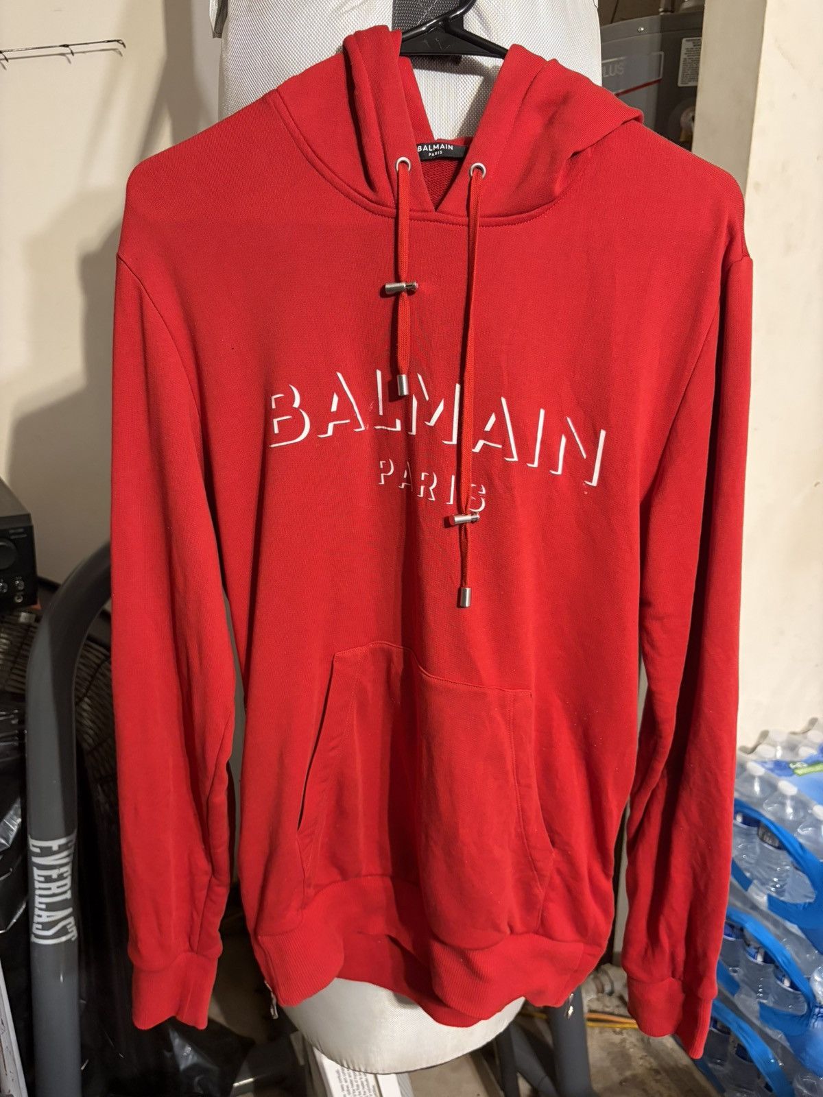 Red Balmain Hoodie