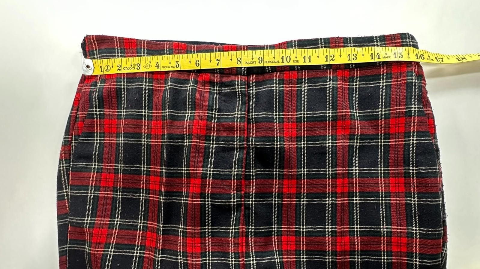 Zara Zara Basic Plaid Straight Leg Track Pants Red Mens L Size US 34 / EU 50 - 3 Thumbnail