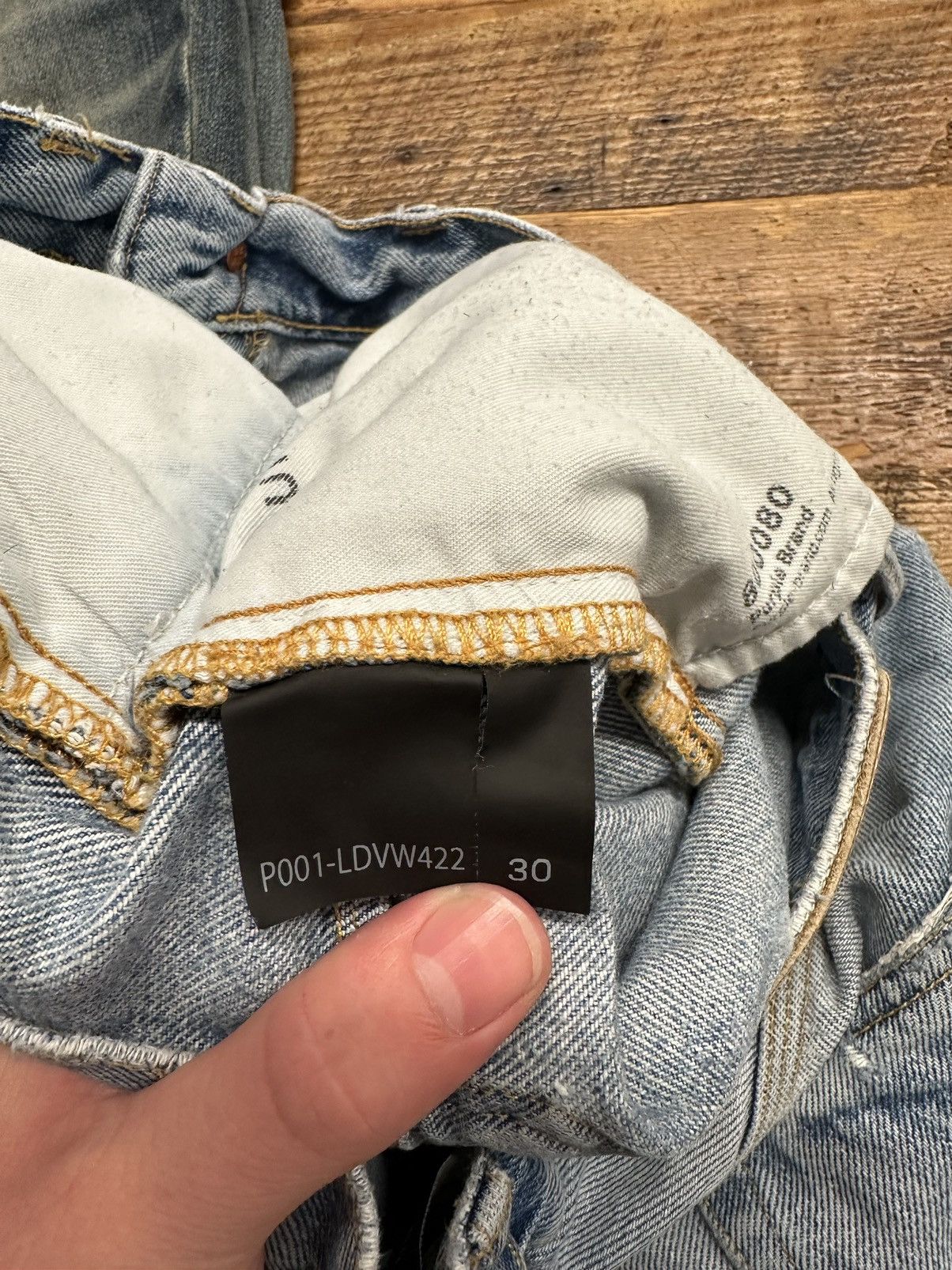 Purple Brand Purple Brand Limited Edition Knee Rip Blue Jeans Size 30 Size US 30 / EU 46 - 6 Thumbnail