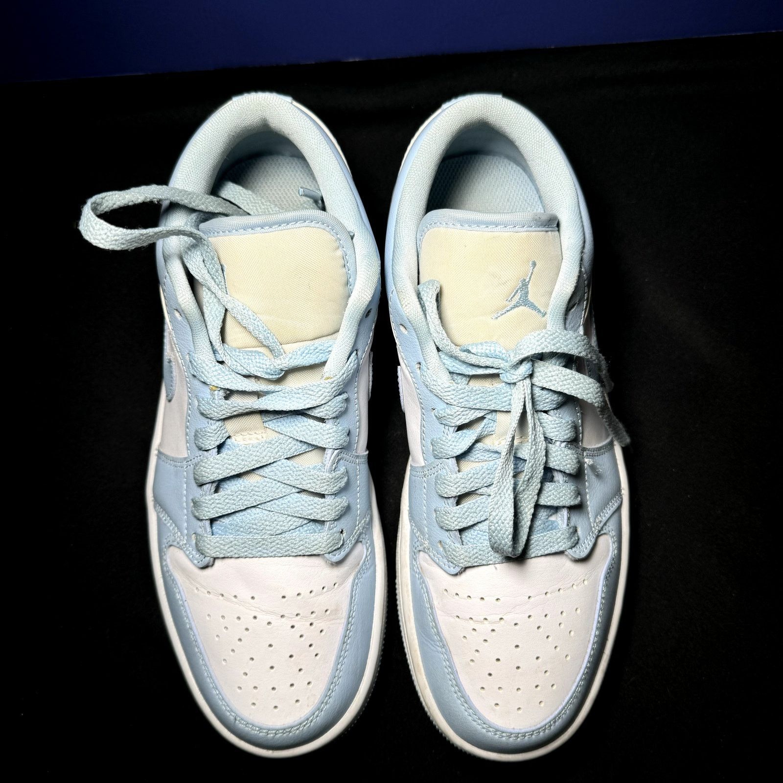 Jordan Brand × Nike Wmns Nike Air Jordan 1 Low Ice Blue Women's Shoes - Size 7.5 Size US 7.5 / IT 37.5 - 4 Thumbnail