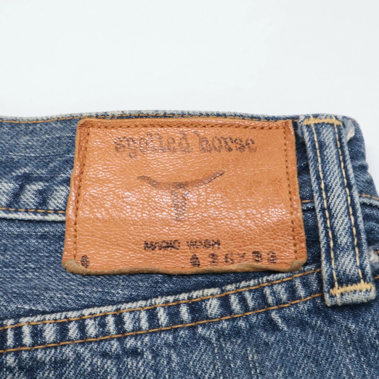 Yohji Yamamoto yohji yamamoto x SPOTTED HORSE CRAFT button fly denim pants Size US 31 - 3 Thumbnail
