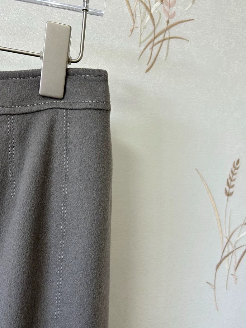 Loro Piana LORO PIANA Maurad color double-faced cashmere skirt Size 26" / US 2 / IT 38 - 7 Thumbnail