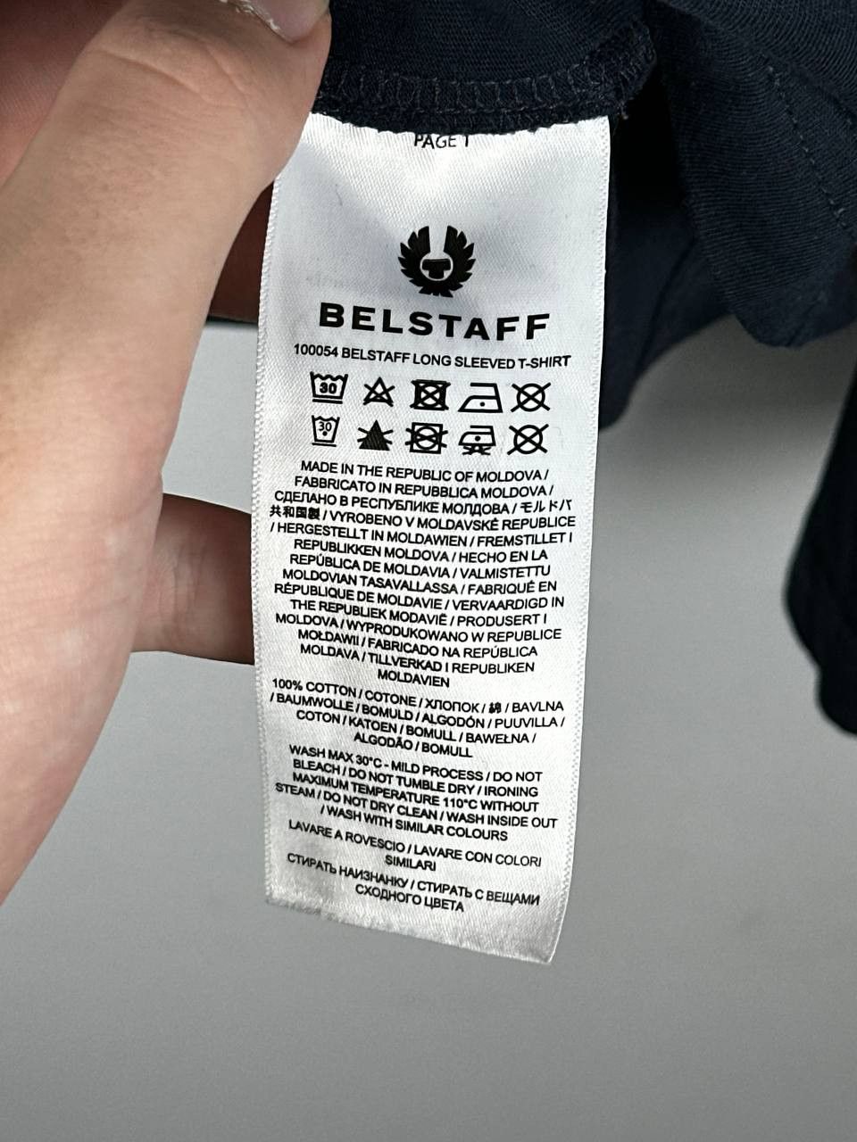 Belstaff Belstaff Basic Cotton Logo Long Sleeve T Shirt Size US XXL / EU 58 / 5 - 6 Thumbnail