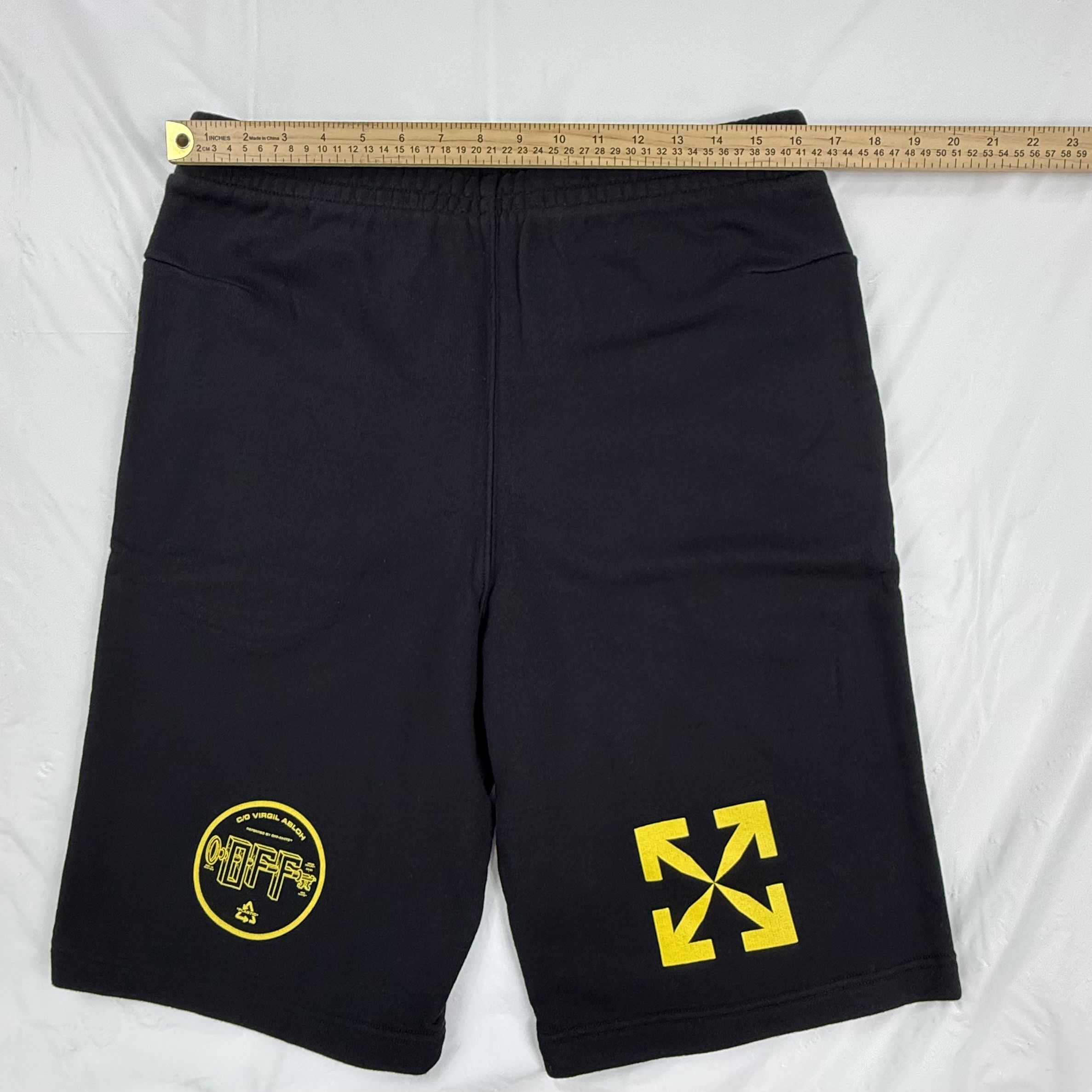 Off-White Off-White Virgil Abloh Arrow Graphic Sweat Shorts Size US 36 / EU 52 - 3 Thumbnail