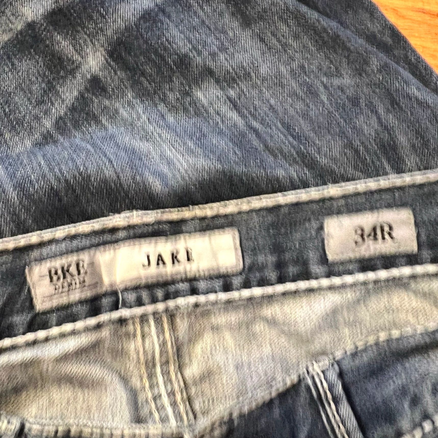 Silver Jeans Co. Silver Jeans Co. Men 34 Jake Straight Distressed Thick Stitch Pants Jeans 34 Regular Blue 30 Inseam Mens Straight Distressed 90s? Size US 34 / EU 50 - 6 Thumbnail