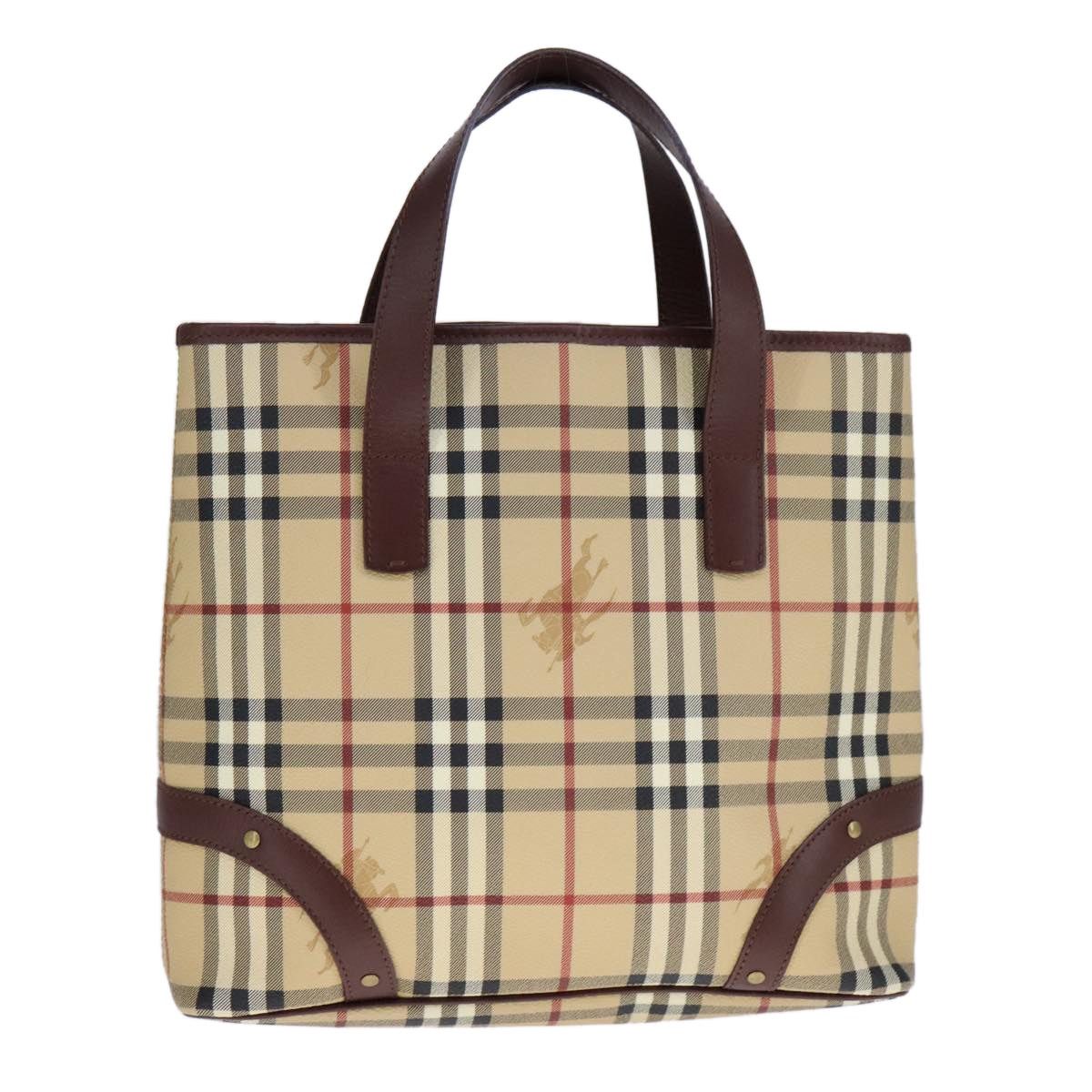 Burberry Burberry Nova Check Tote Bag Pvc Leather Beige Size ONE SIZE - 13 Thumbnail
