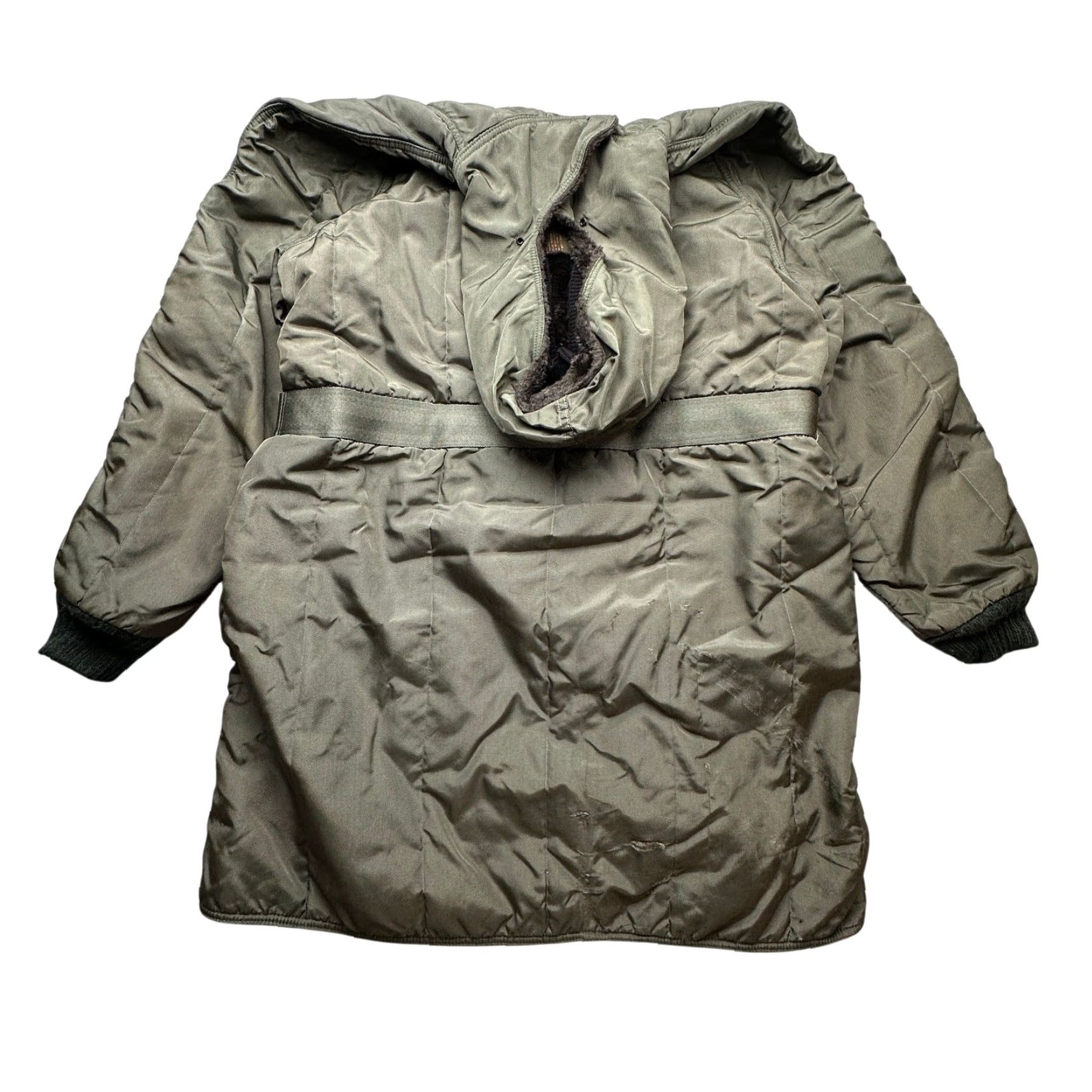 Refrigiwear VINTAGE RefrigiWear Belted Coat Mens Large Green Insulated Quilted Parka Hooded Jacket Size US L / EU 52-54 / 3 - 6 Thumbnail