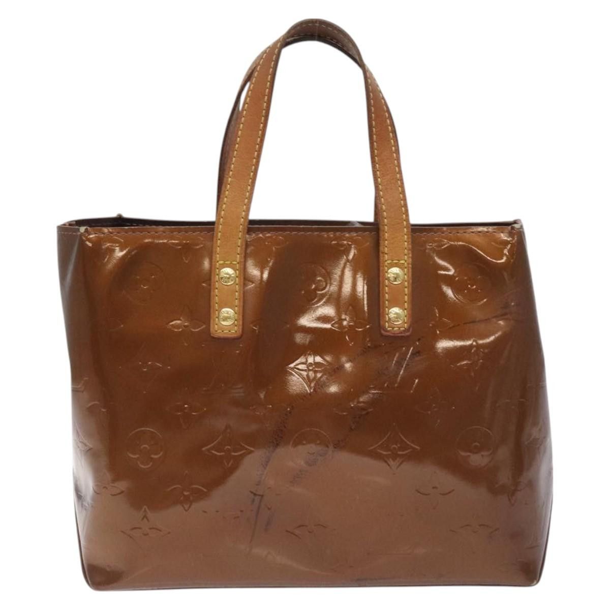 Louis Vuitton LOUIS VUITTON Monogram Vernis Reade PM Hand Bag Bronze Size ONE SIZE - 13 Thumbnail