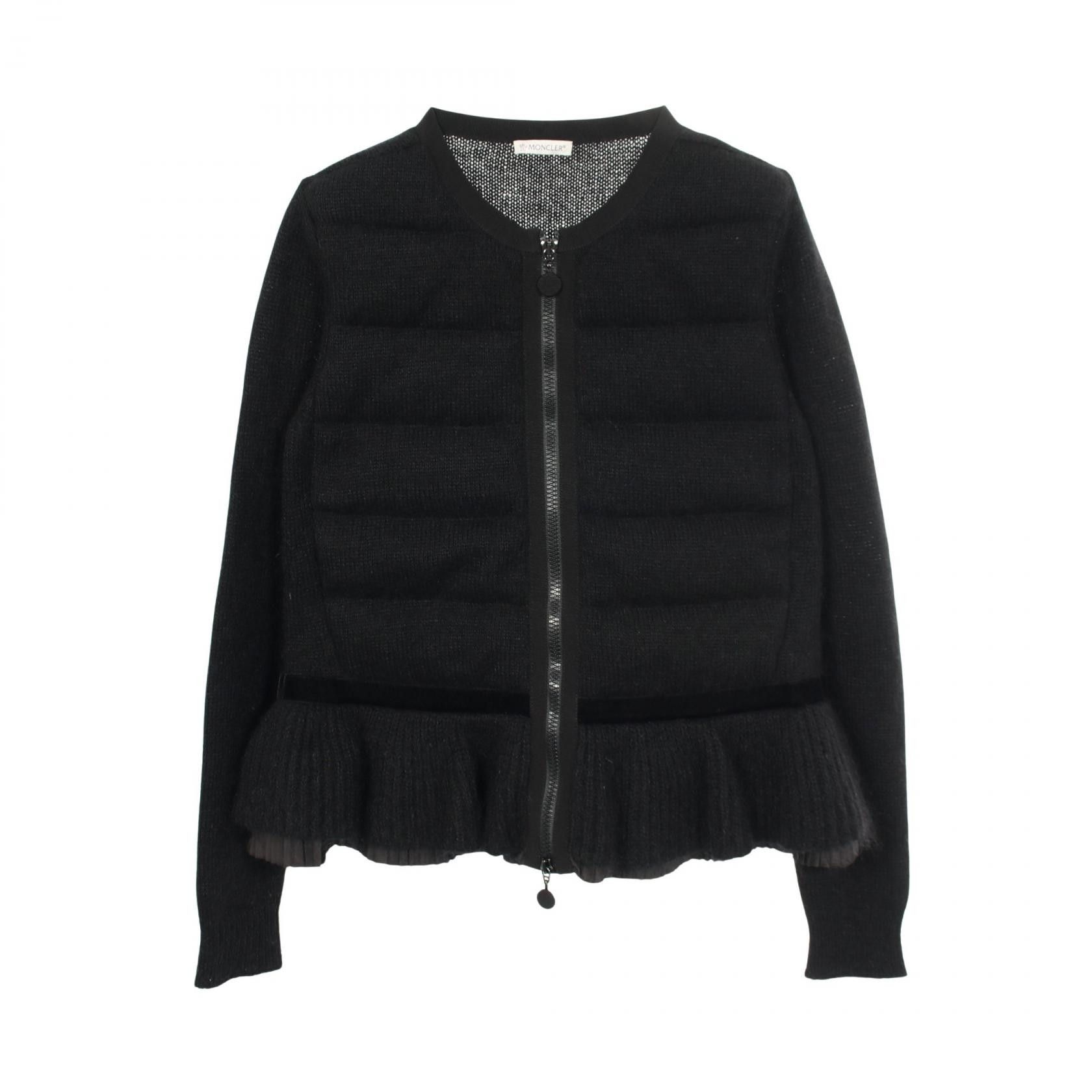 Moncler Moncler Moncler Knit Down Cardigan Textile Tops DUTY FREE for USA Size ONE SIZE - 1 Thumbnail