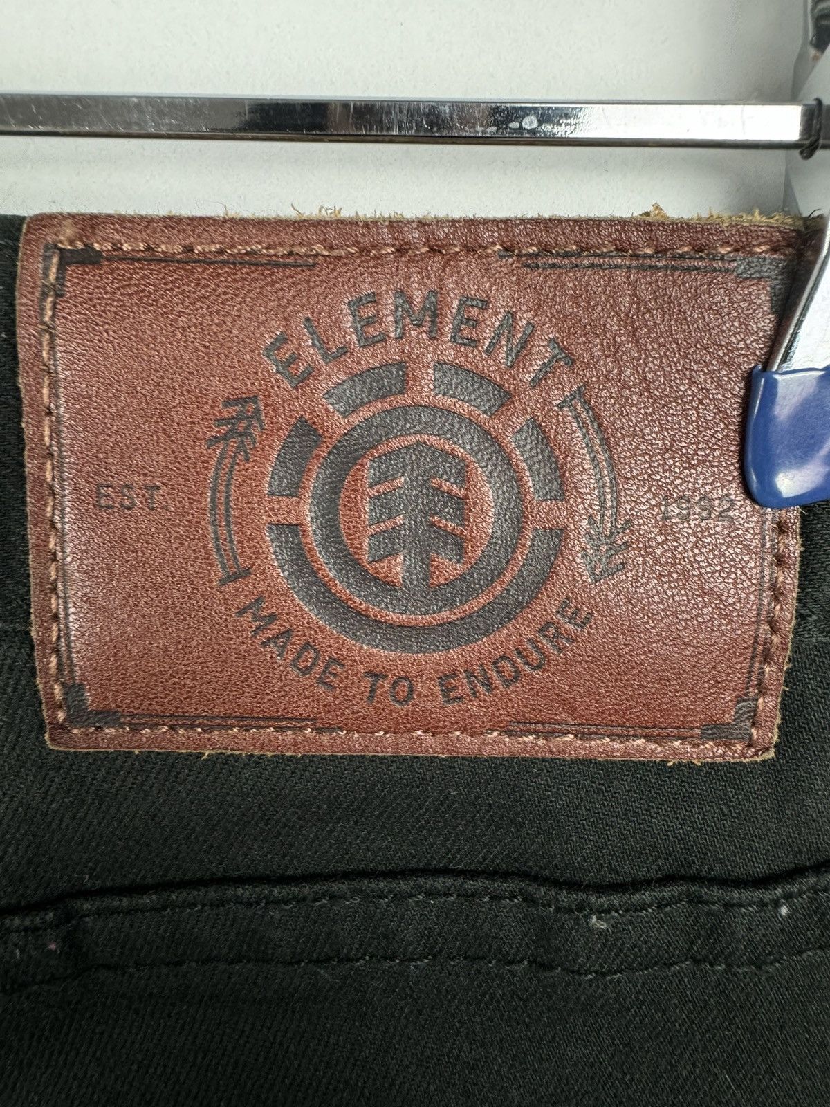 Element Element 33x32 Boom Black Slim Fit Denim Skate Pants Size US 33 - 13 Thumbnail