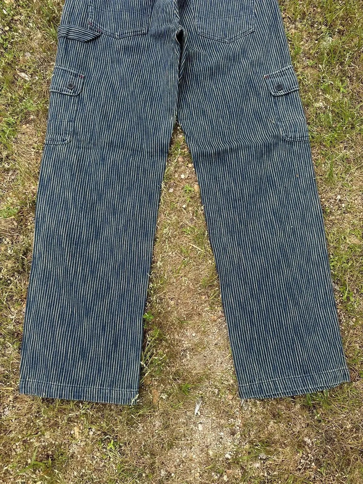 Solid and Striped HYPER REMIX HICKORY STRIPED VINTAGE WORKWEAR WABASH CARGO Size US 31 - 12 Thumbnail