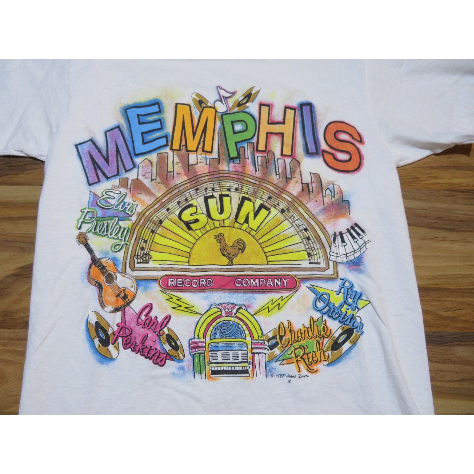Other Tony Alamo Memphis Sun Record Company White T-shirt L 1980s Size US L / EU 52-54 / 3 - 2 Thumbnail