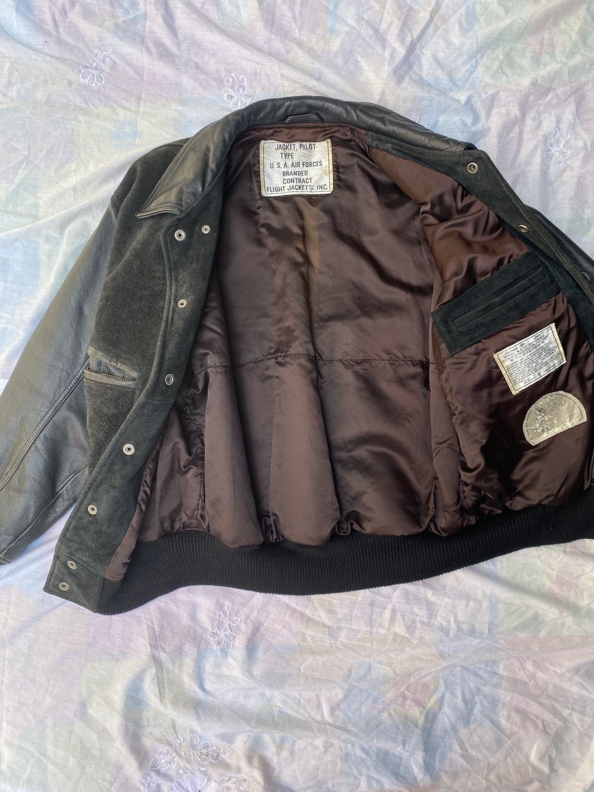 Vintage vintage mike birnies pilot leather jacket Size US L / EU 52-54 / 3 - 7 Thumbnail