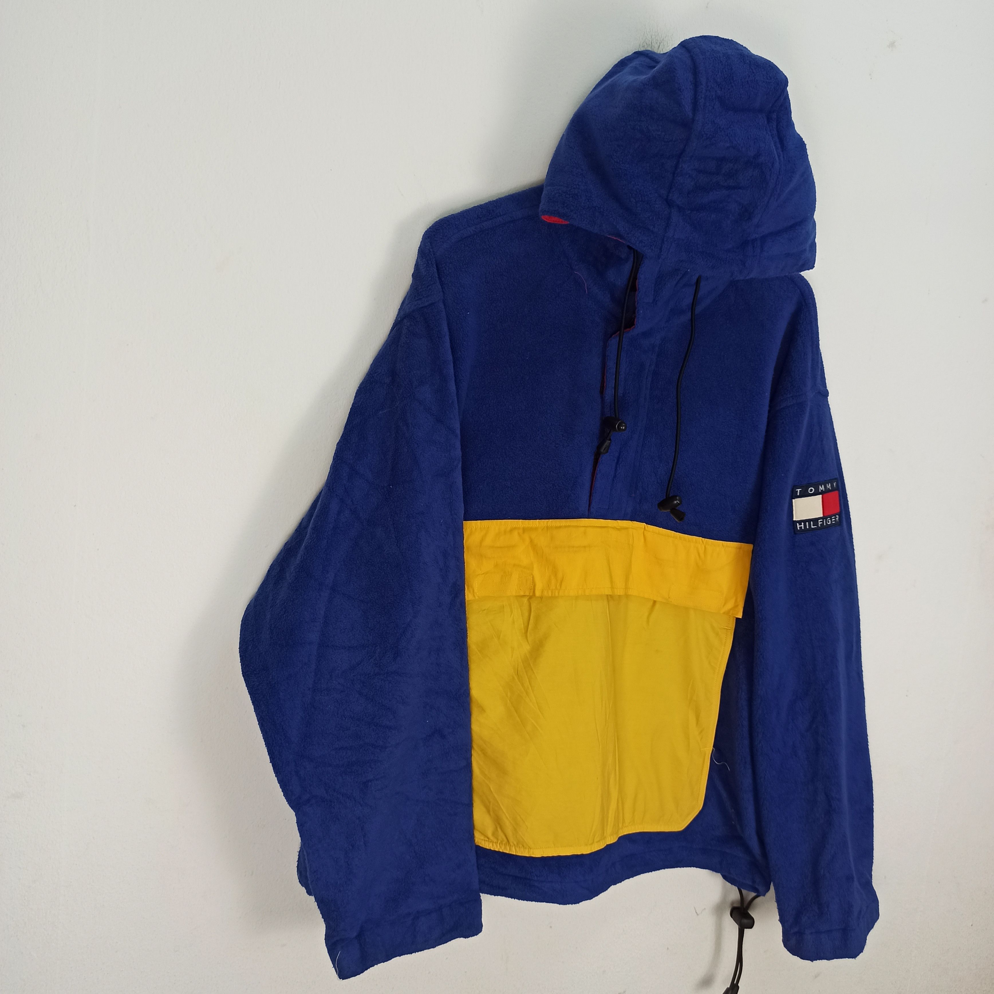Tommy Hilfiger × Vintage Vintage Tommy Hilfiger Anorak Fleece Jacket Size US M / EU 48-50 / 2 - 2 Thumbnail
