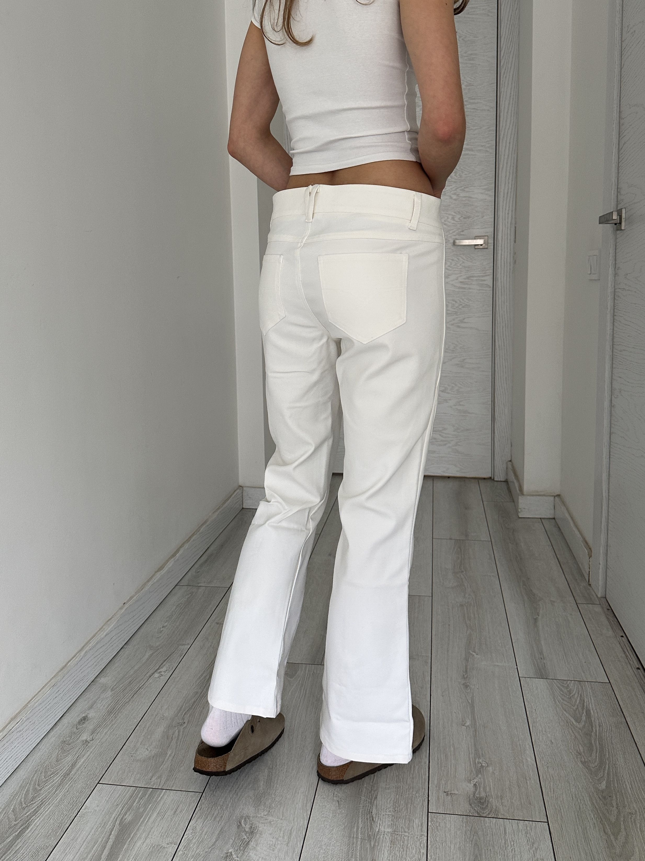 Versace Vintage Versace Jeans White Trousers Pants Size 30" / US 8 / IT 44 - 4 Thumbnail