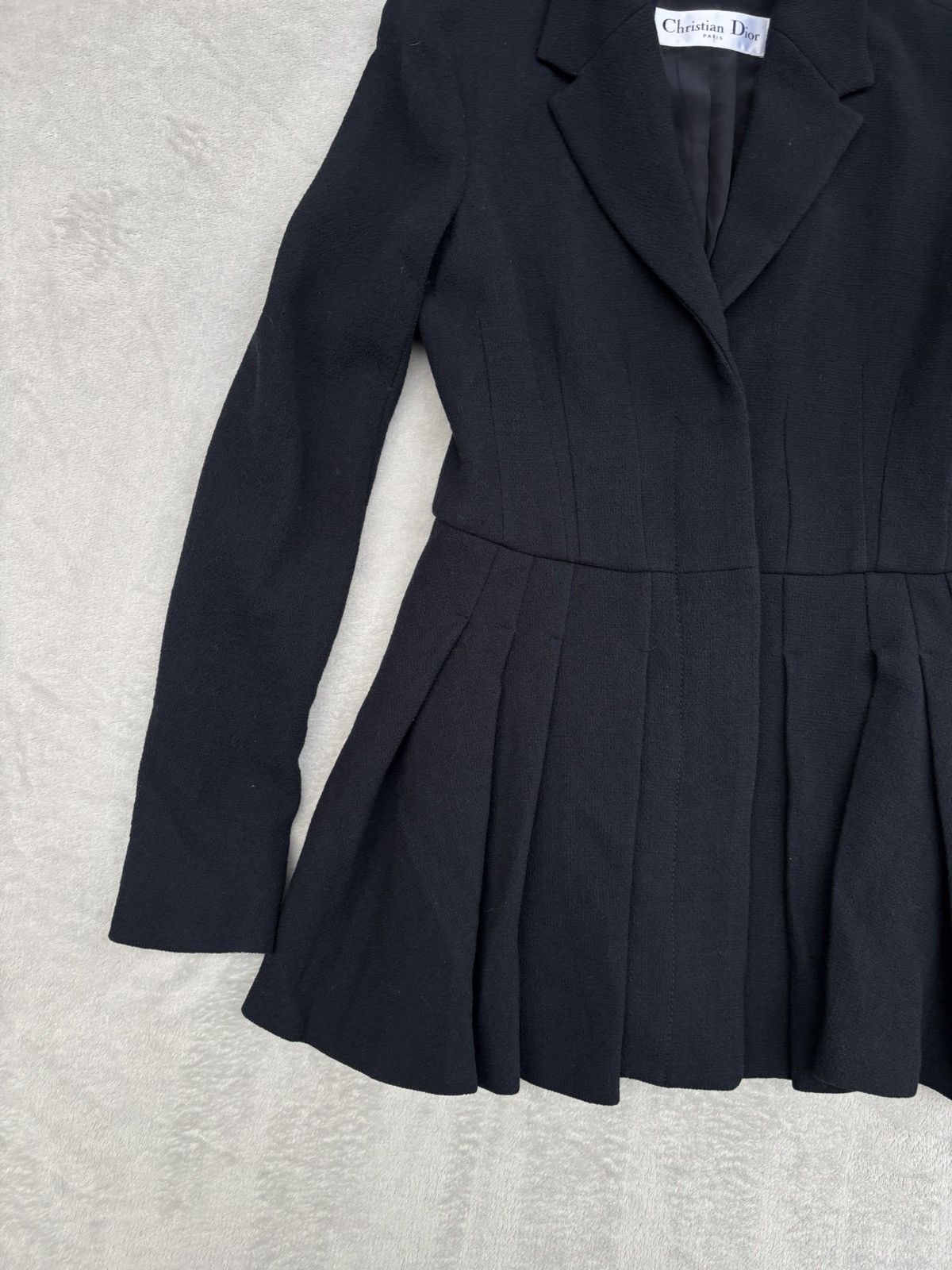 Dior Resort 2016 Dior by Raf Simons Pleated Peplum Jacket Size M / US 6-8 / IT 42-44 - 6 Thumbnail