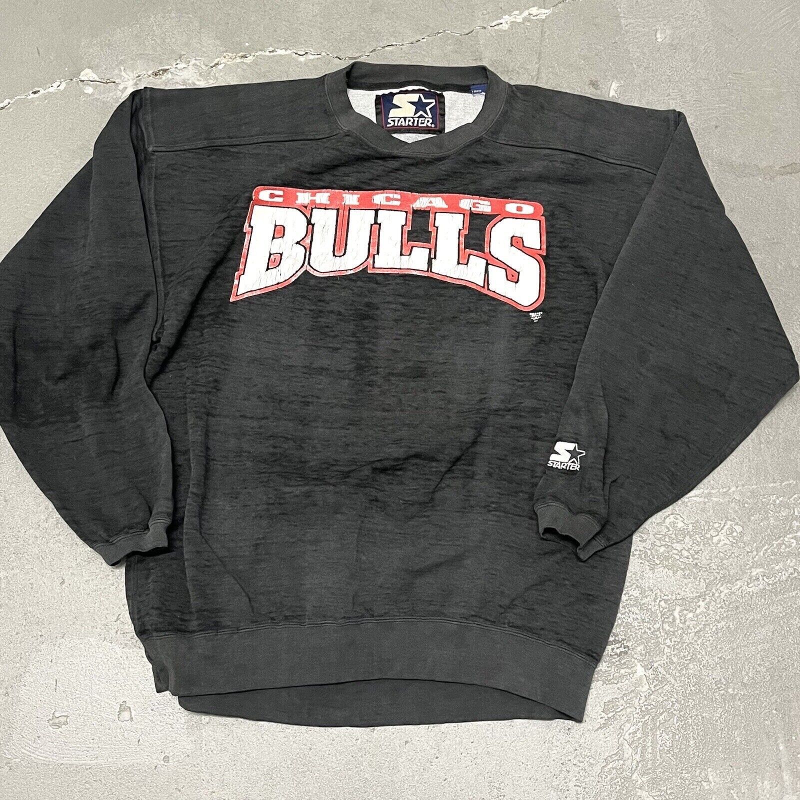 Starter VTG 1990’S Starter NBA Chicago Bulls Crewneck Sweatshirt XL Size US XL / EU 56 / 4 - 10 Thumbnail