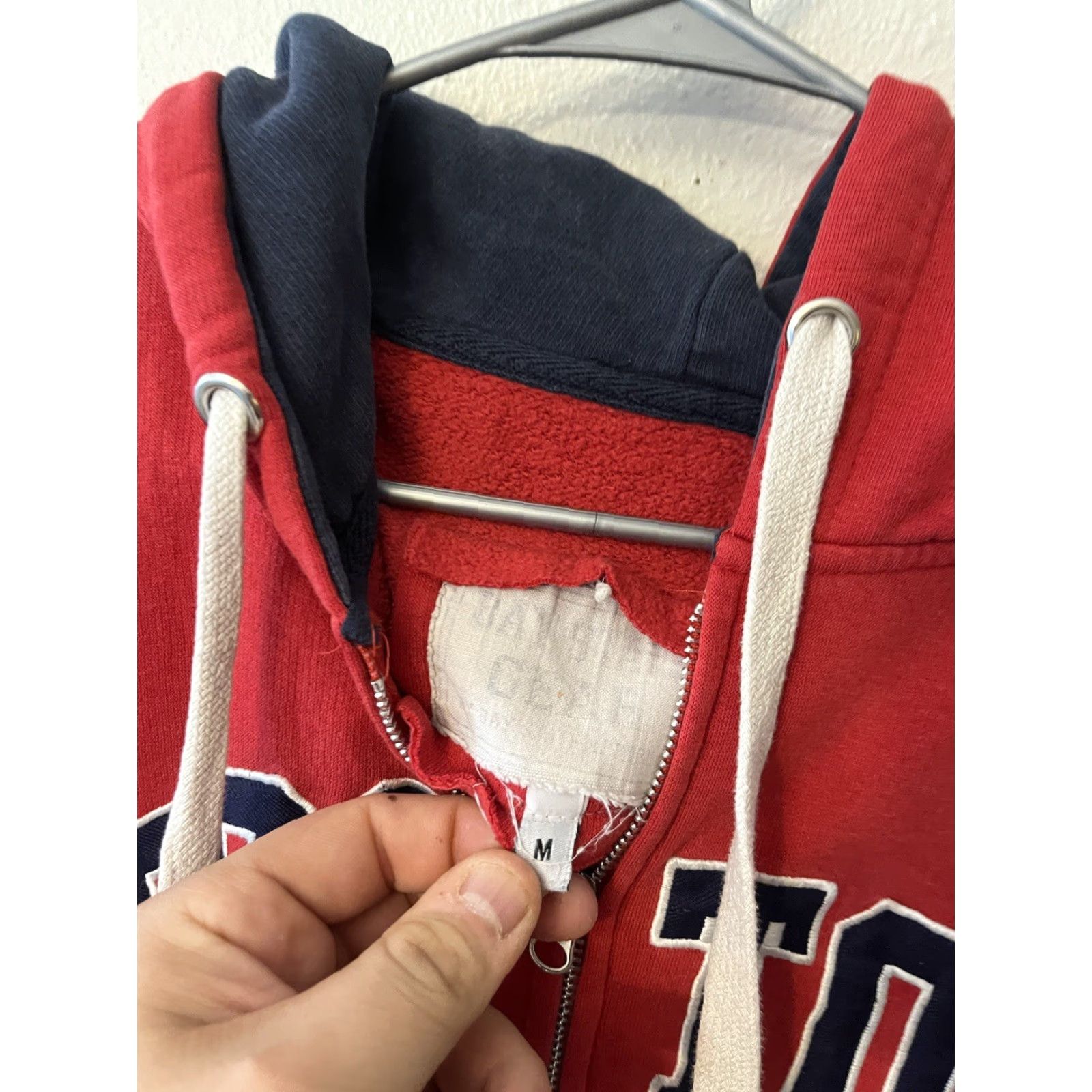 Vintage Mens Bay State Apparel Boston Sweatshirt Size Medium Full Zip Massachusetts Fan Size M / US 6-8 / IT 42-44 - 2 Thumbnail