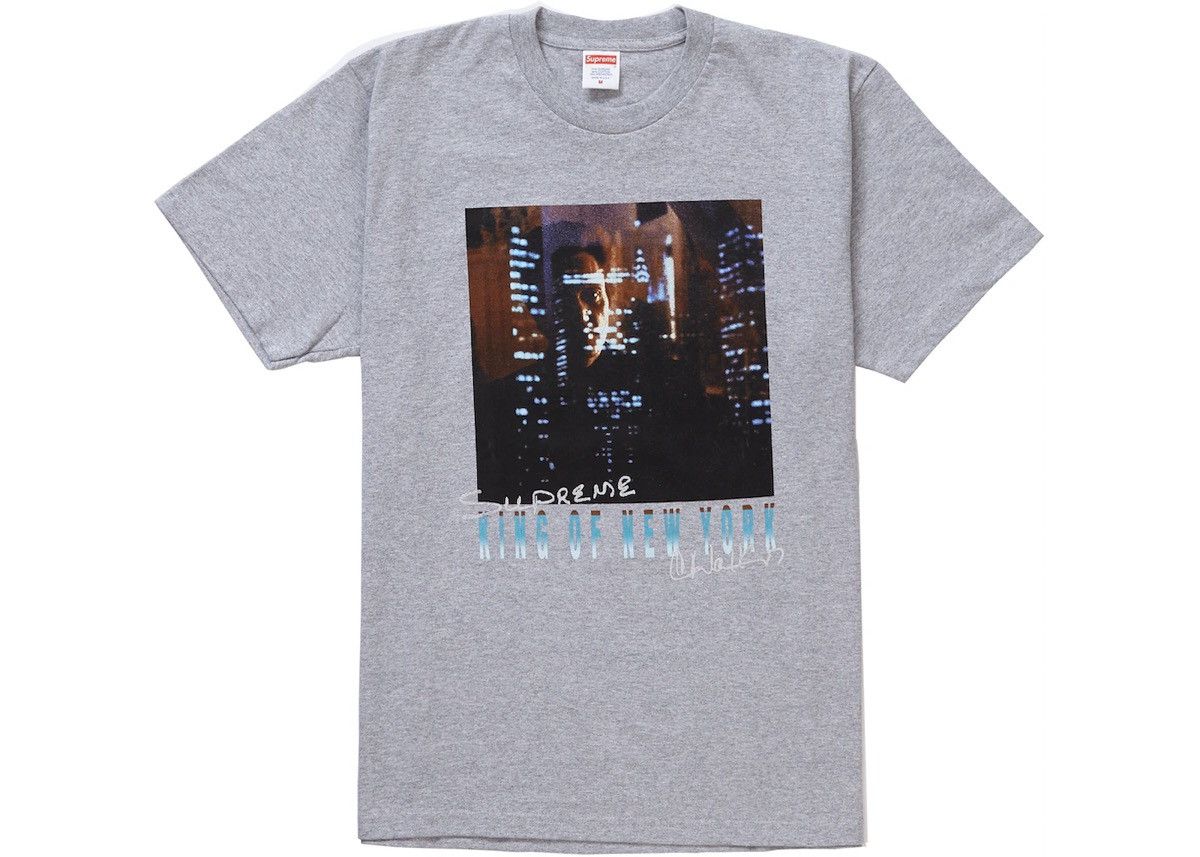 Supreme *Sealed New* SS19 Supreme King of New York Tee Grey - Size S Size US S / EU 44-46 / 1 - 1 Thumbnail