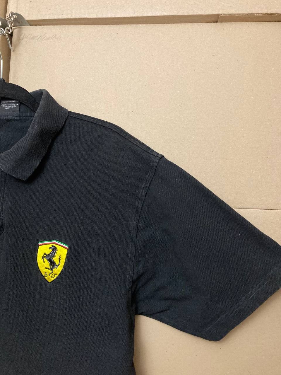 Ferrari VINTAGE FERRARI SHELL RACING POLO SHIRT FORMULA 1 SPORTWEAR Size US L / EU 52-54 / 3 - 8 Thumbnail