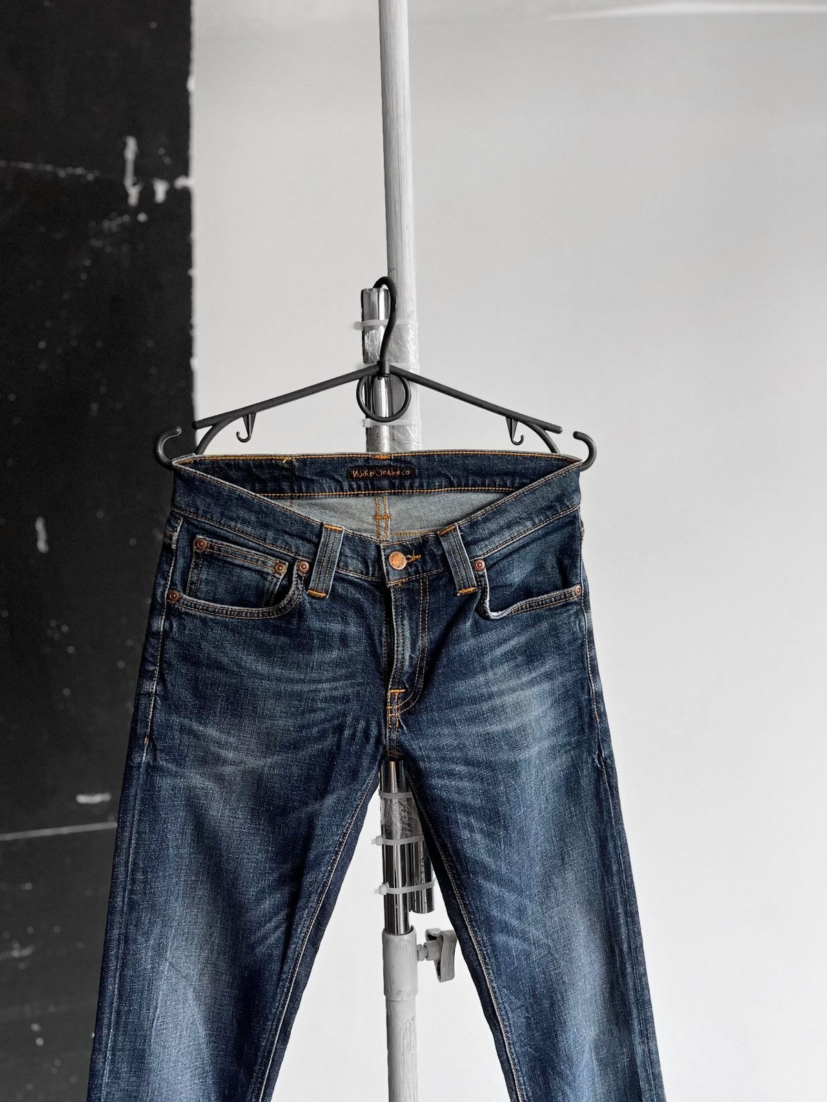 Designer × Nudie Jeans Nudie Womens Blue Organic Cotton Skinny Jeans Streetwear Size 27" / US 4 / IT 40 - 2 Thumbnail