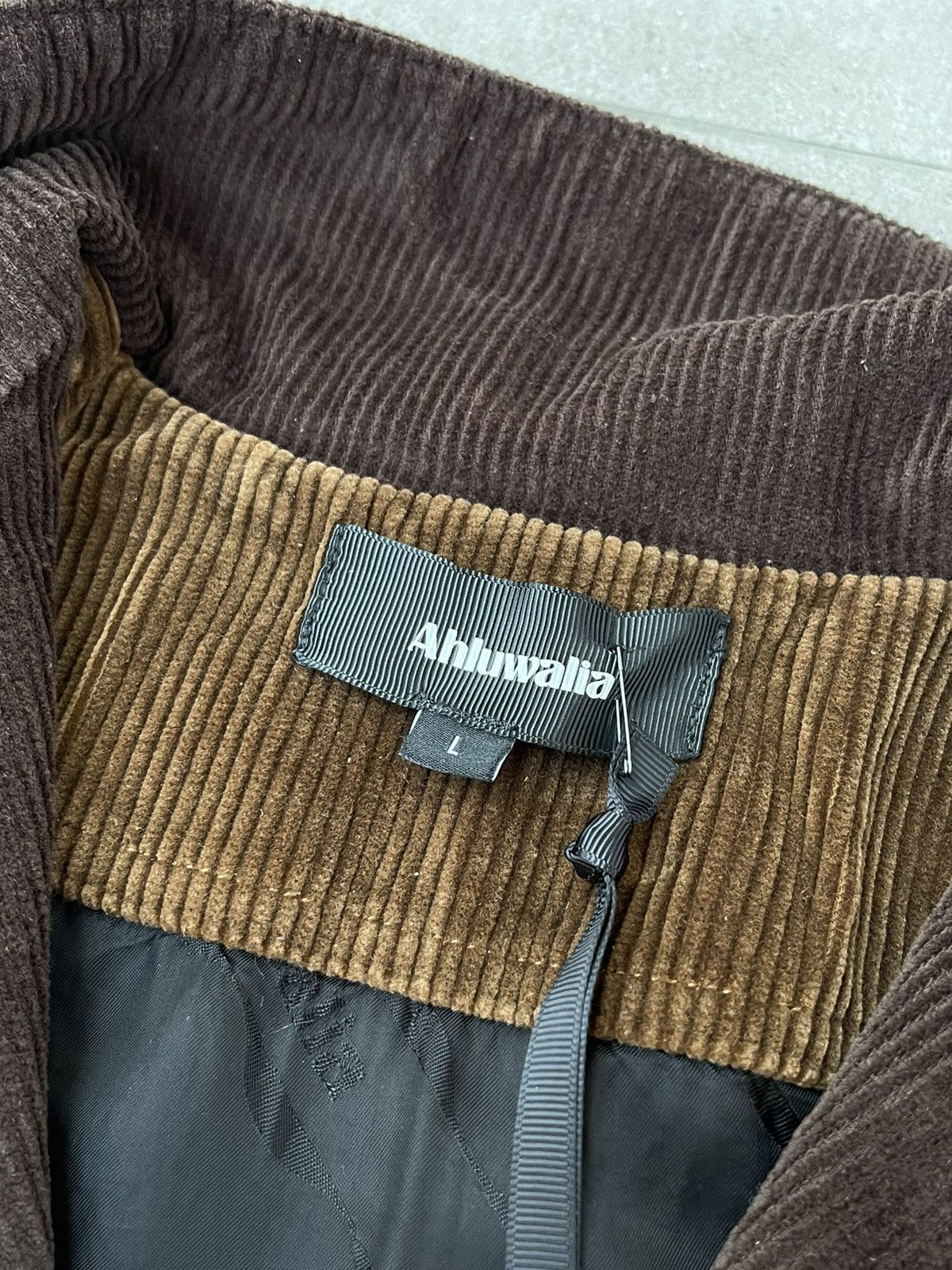 Ahluwalia !DS! AW23 Ahluwalia Iniquity Two Tone Corduroy Brown Jacket Size US L / EU 52-54 / 3 - 21 Thumbnail
