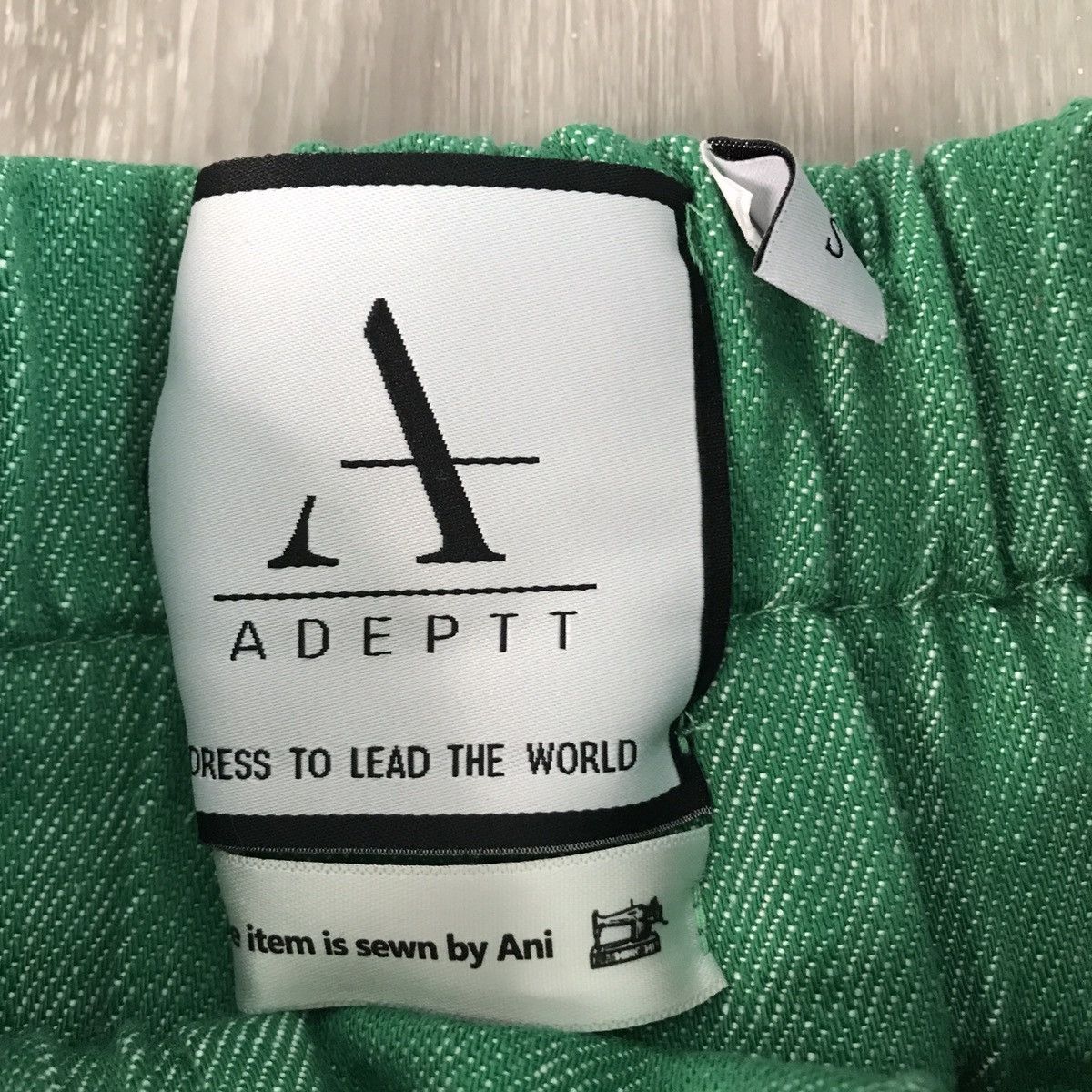 ADPT Adeptt Drop Crotch Green Womens Pants Size 27" / US 4 / IT 40 - 4 Thumbnail