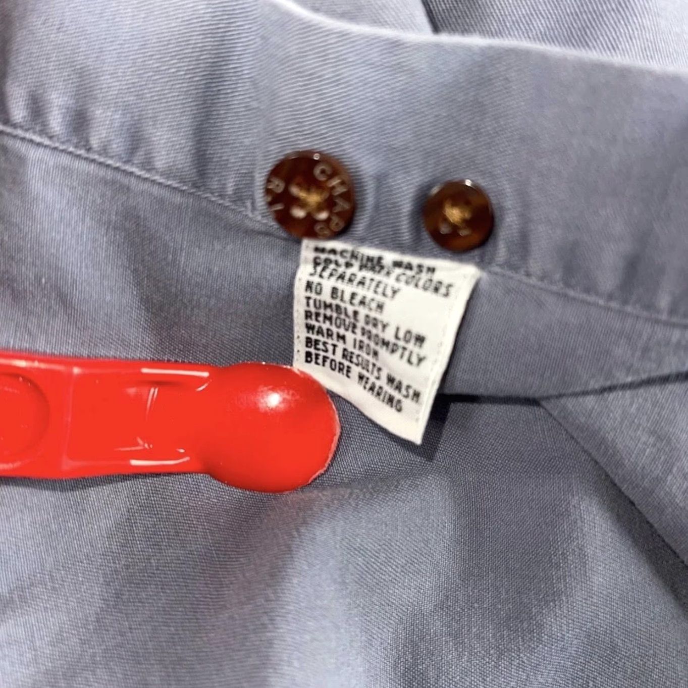 Ralph Lauren Chaps Ralph Lauren Shirt Mens Large Gray Button Down Long Sleeve Casual Cotton Size US L / EU 52-54 / 3 - 5 Thumbnail