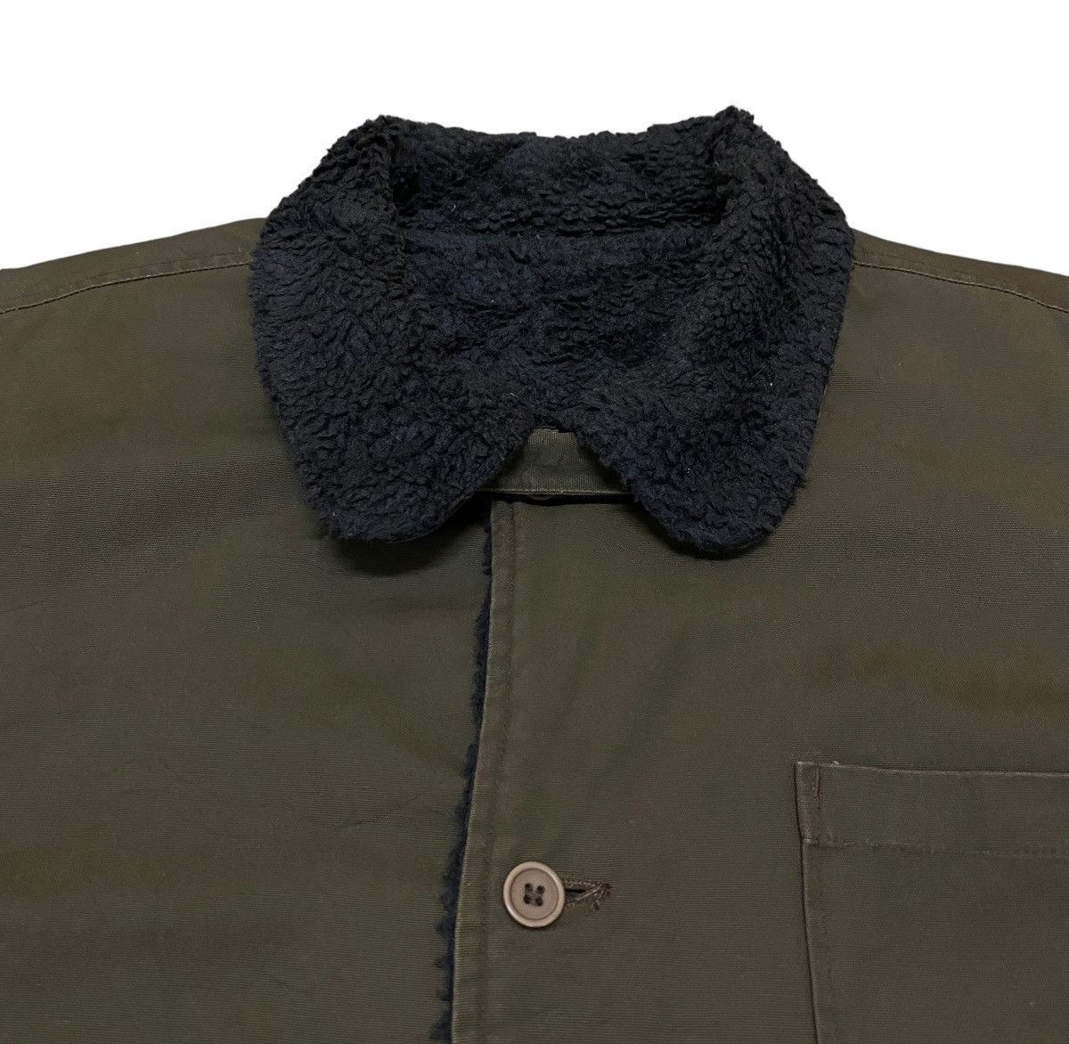 Vintage Rare Design Vintage Brand Neyries USN Sherpa Jacket 1990s Size US L / EU 52-54 / 3 - 3 Thumbnail