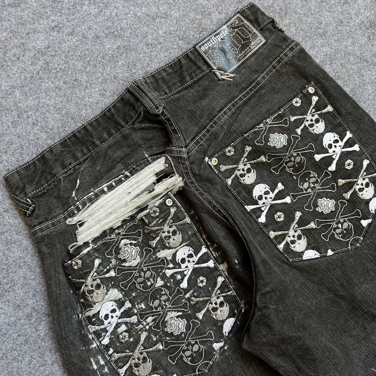 Southpole × Vintage 💥RARE💥 Vintage South Pole Crossbone Baggy Jeans Size US 34 / EU 50 - 11 Thumbnail