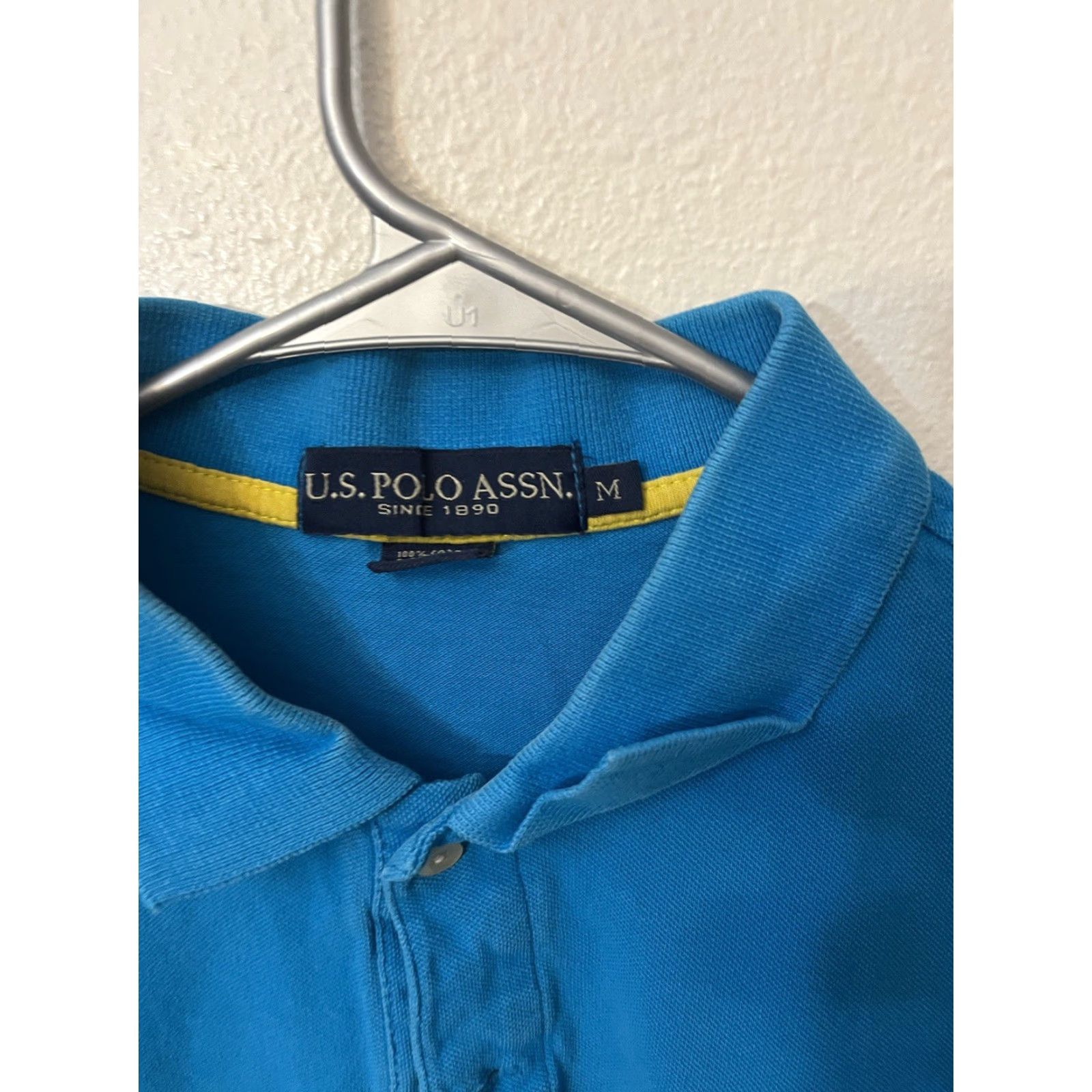 Vintage US Polo Assn Polo Shirt Short Sleeve Collared Size M Blue Logo Men Size US M / EU 48-50 / 2 - 3 Thumbnail