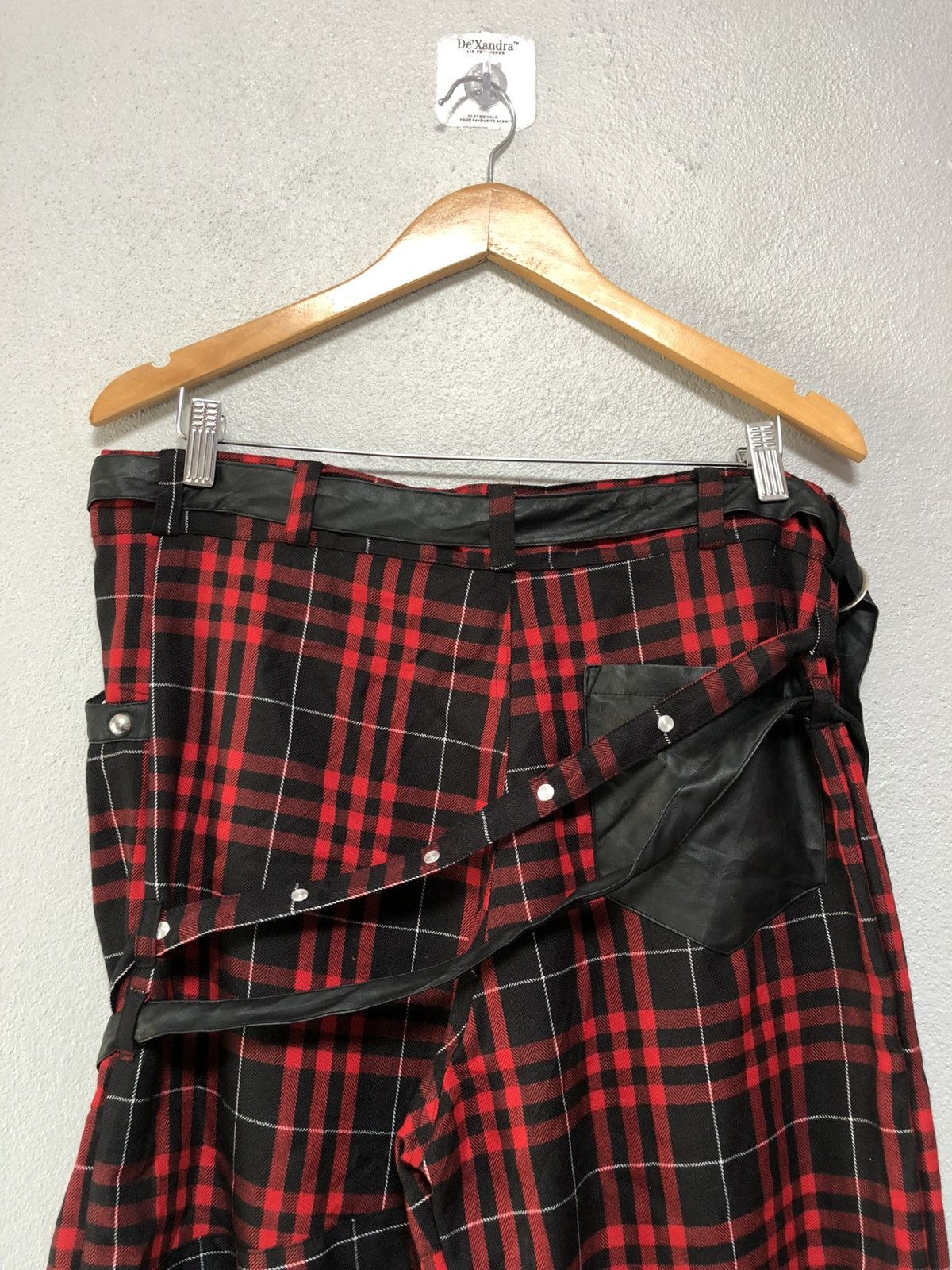 Japanese Brand Japanese Brand Sex Pot Revenge Punk Bondage Tartan Pants Size US 33 - 9 Thumbnail